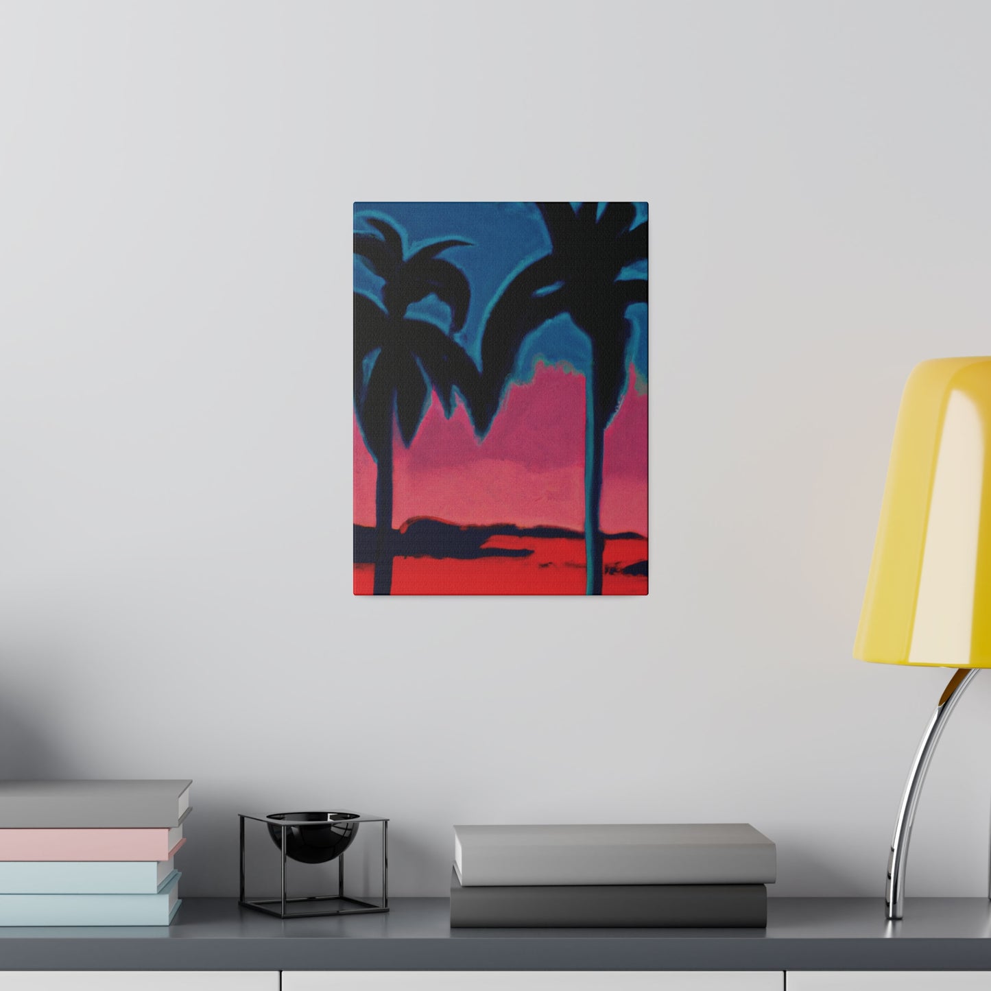 2545B - Miami Beach Sunset Painting Print | Miami | Beach | Sunset | Poster | Home Decor | Wall Art | Canvas