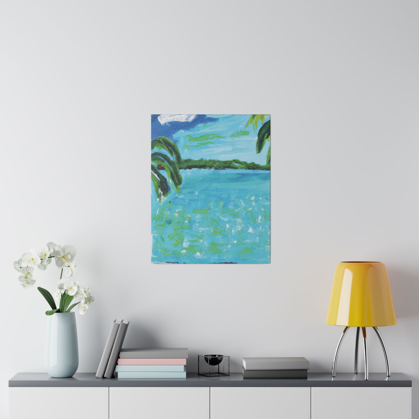 2143W - Bahamas Ocean Painting Print | Bahamas | Ocean | Beach | Poster | Home Decor | Wall Art | Canvas