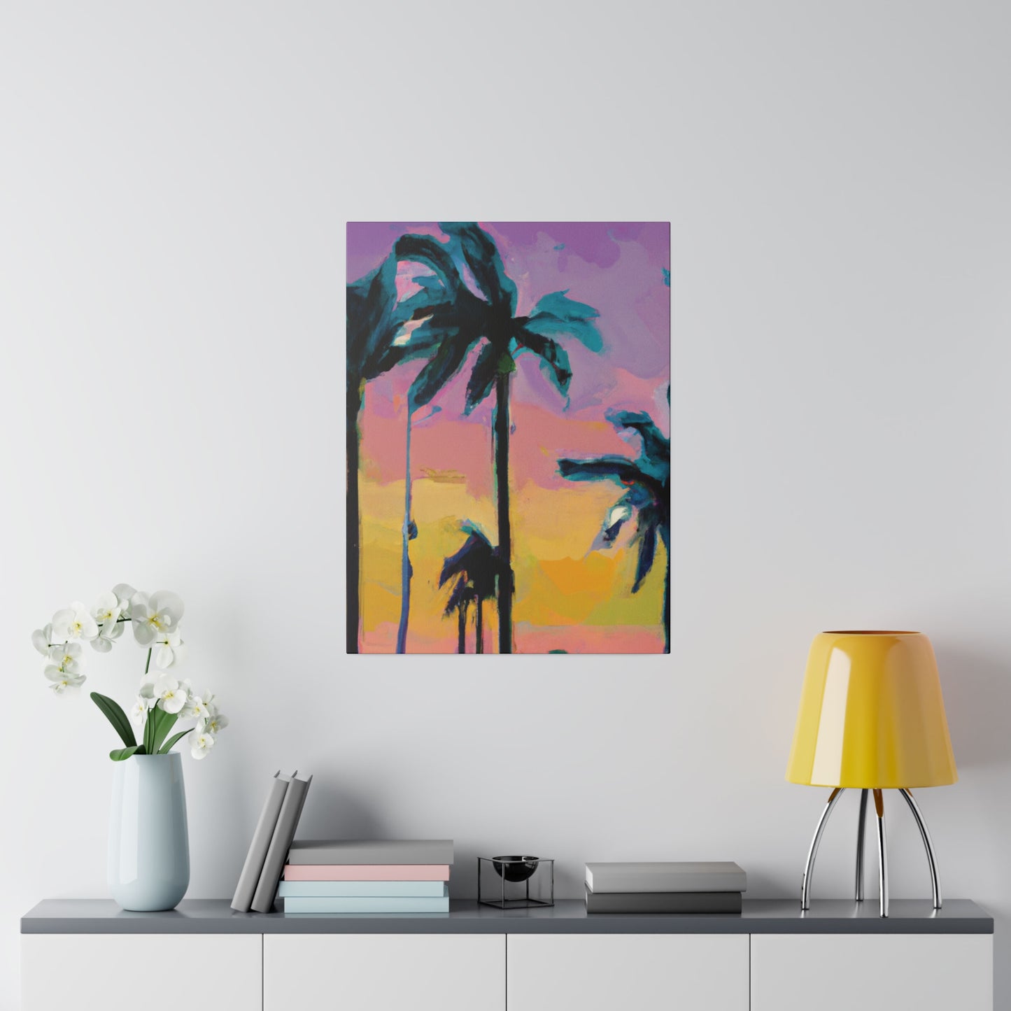 510K - Miami Beach Sunset Painting Print | Miami | Beach | Sunset | Poster | Home Decor | Wall Art | Canvas