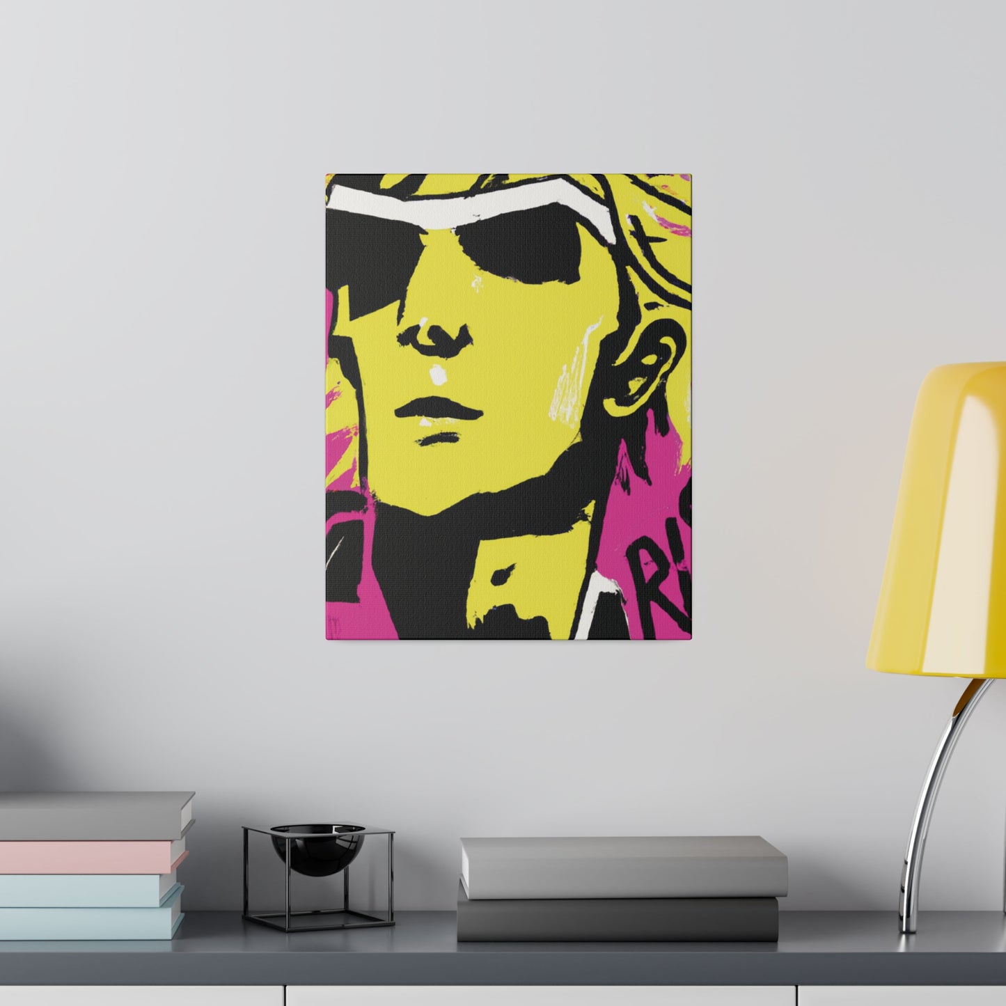 4794V - Rockstar Painting Print | Face | Abstract | Poster | Home Decor | Wall Art | Music Art | Canvas