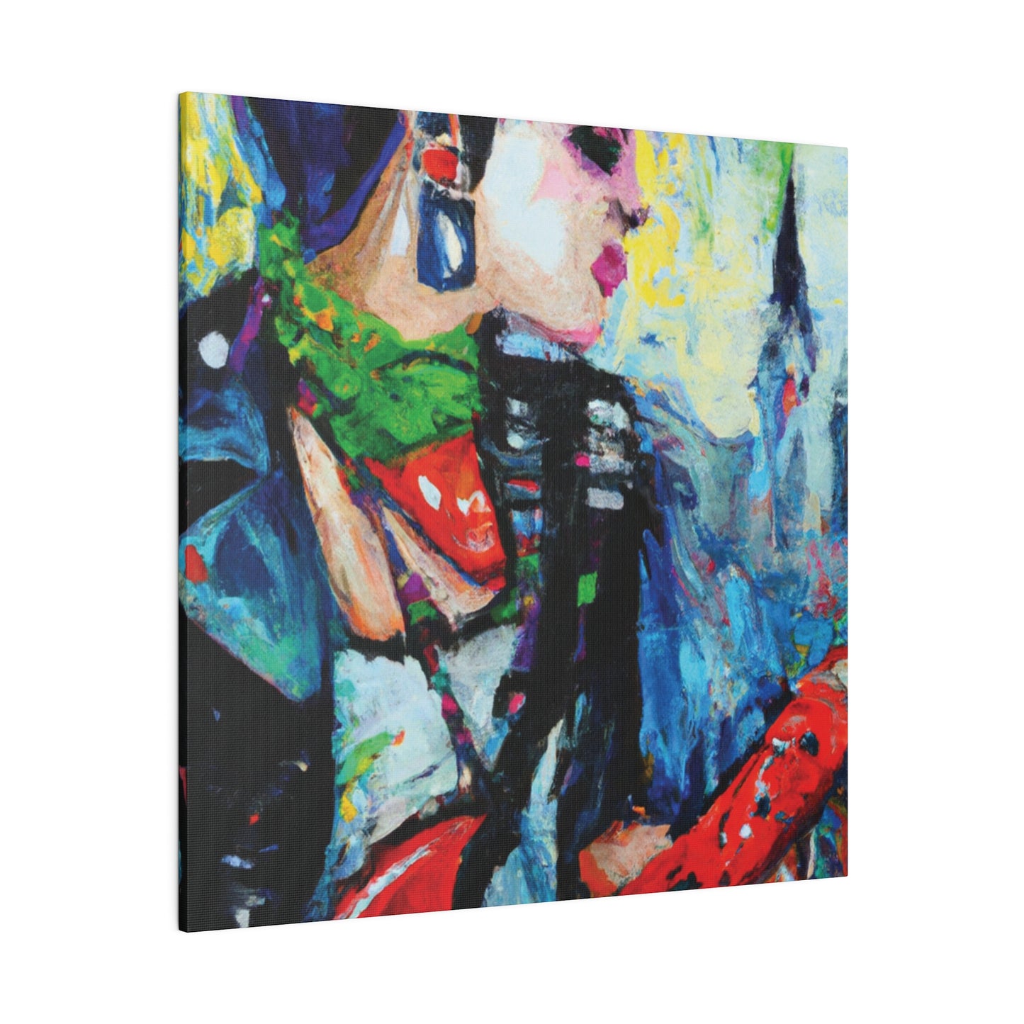 2183C - Rockstar Oil Painting Style Print | Poster | Home Decor | Wall Art | Music Art | Canvas