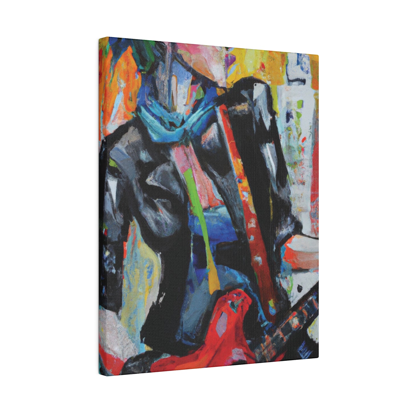 3614G - Rockstar Oil Painting Style Print | Poster | Home Decor | Wall Art | Music Art | Canvas