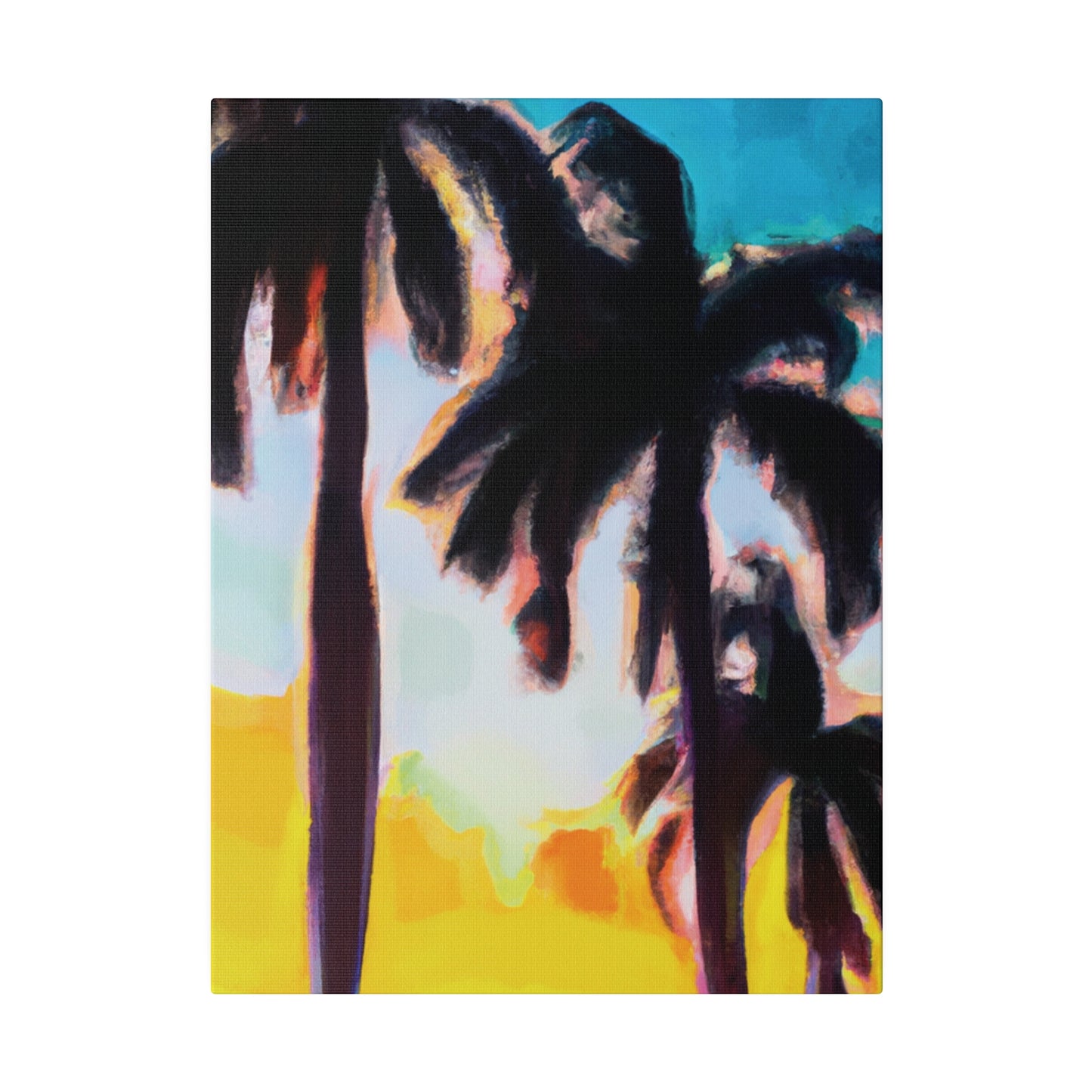 5485W - Miami Beach Sunset Painting Print | Miami | Beach | Sunset | Poster | Home Decor | Wall Art | Canvas