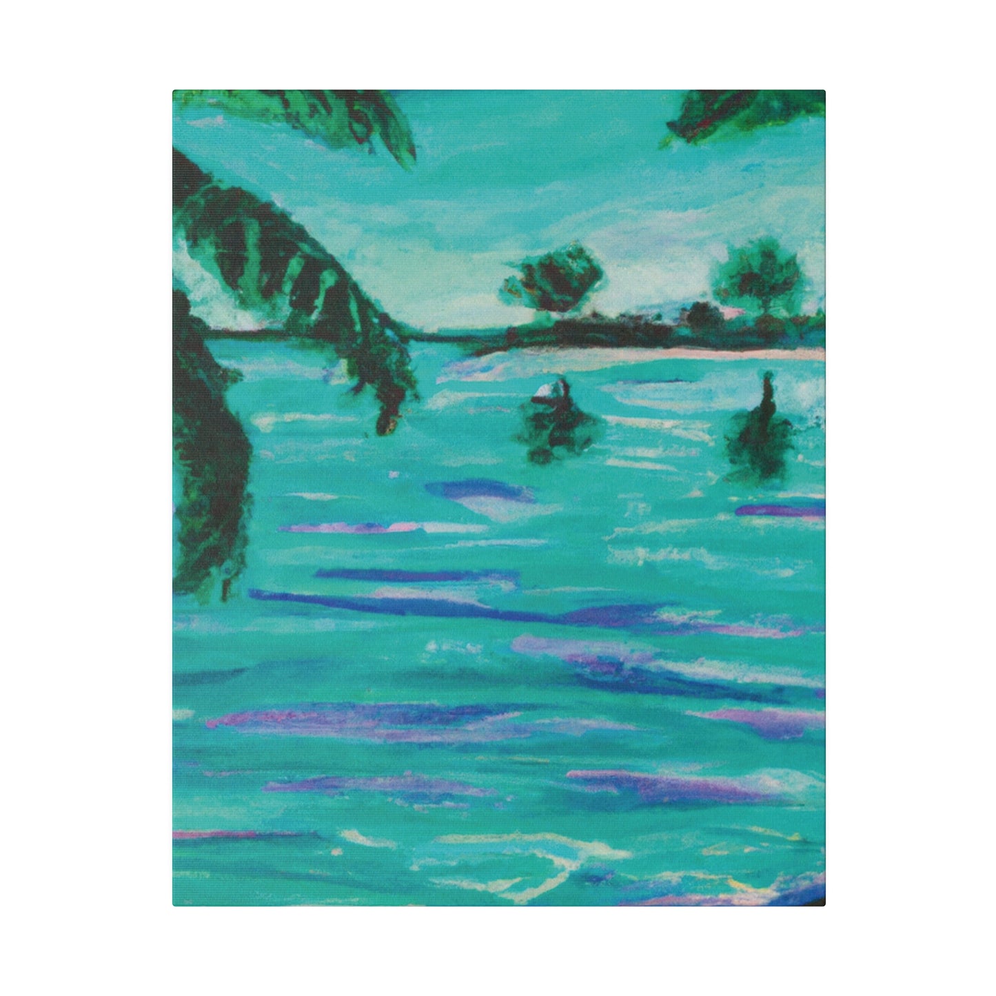 4157C - Bahamas Ocean Painting Print | Bahamas | Ocean | Beach | Poster | Home Decor | Wall Art | Canvas