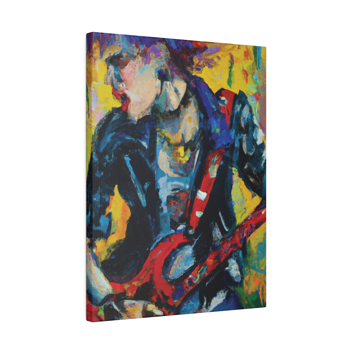 2249F - Rockstar Oil Painting Style Print | Poster | Home Decor | Wall Art | Music Art | Canvas