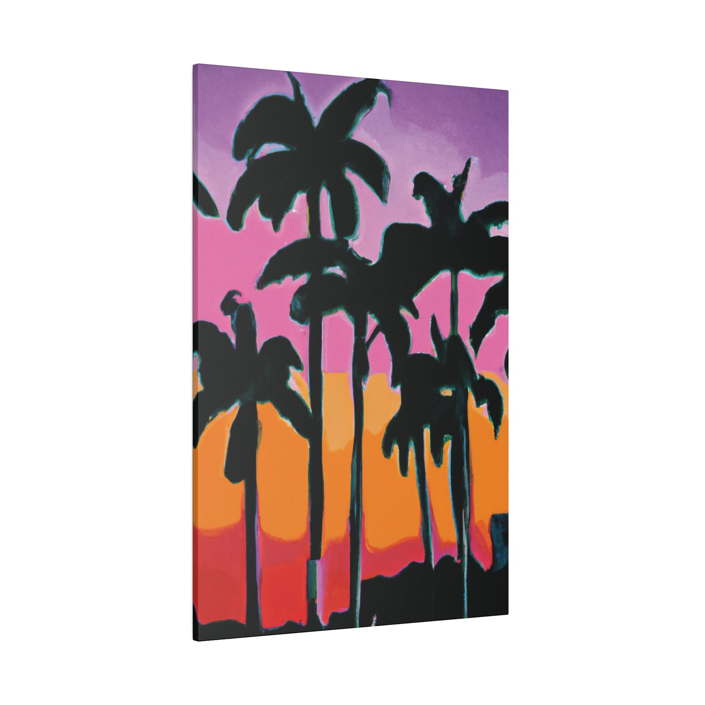 5108P - Miami Beach Sunset Painting Print | Miami | Beach | Sunset | Poster | Home Decor | Wall Art | Canvas