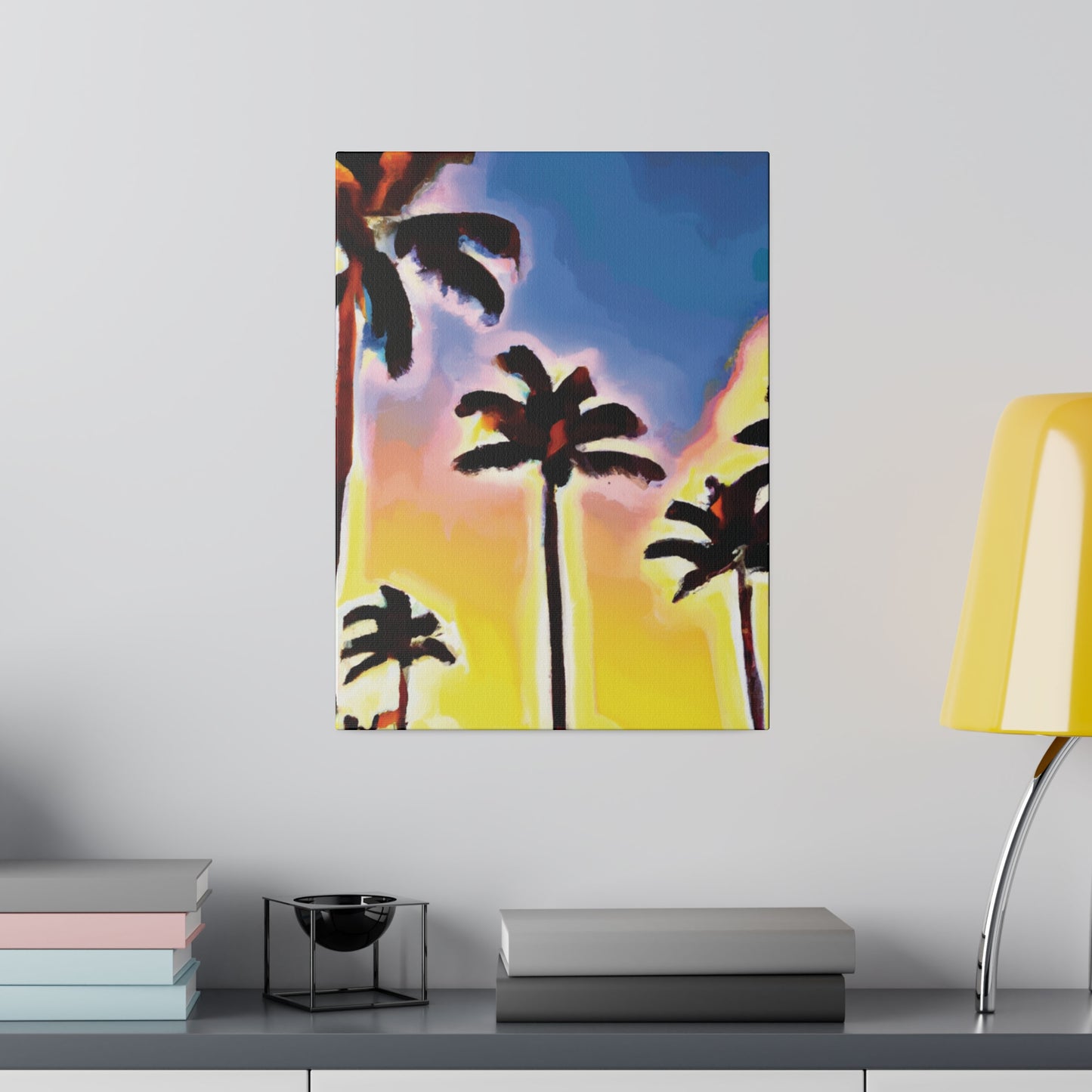 3437Q - Miami Beach Sunset Painting Print | Miami | Beach | Sunset | Poster | Home Decor | Wall Art | Canvas