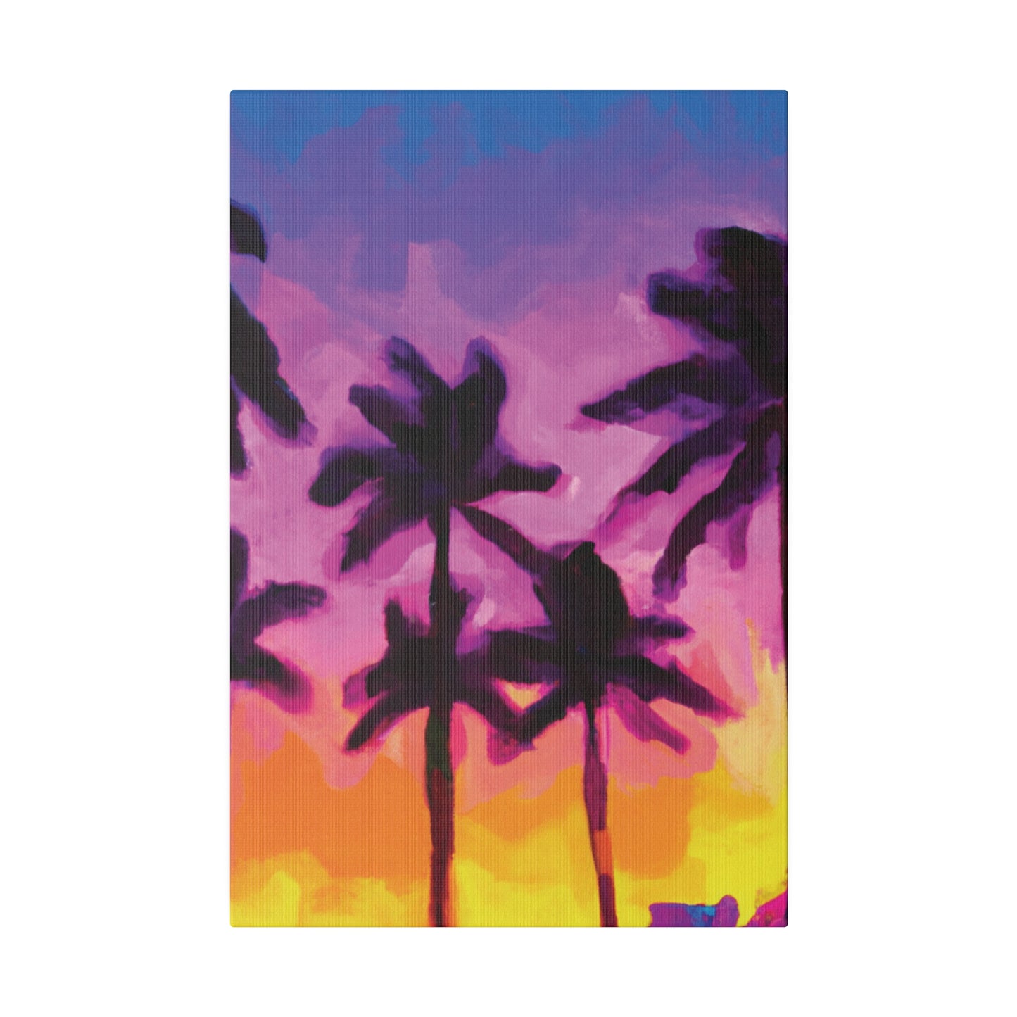 7395T - Miami Beach Sunset Painting Print | Miami | Beach | Sunset | Poster | Home Decor | Wall Art | Canvas