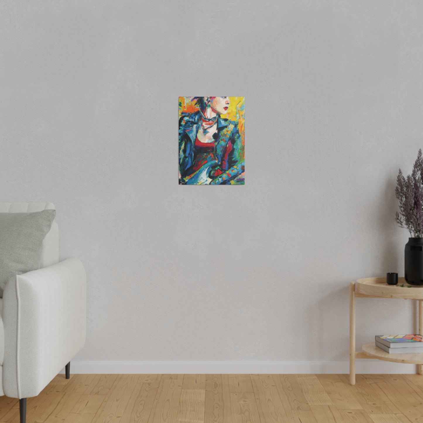 9075K - Rockstar Oil Painting Style Print | Poster | Home Decor | Wall Art | Music Art | Canvas