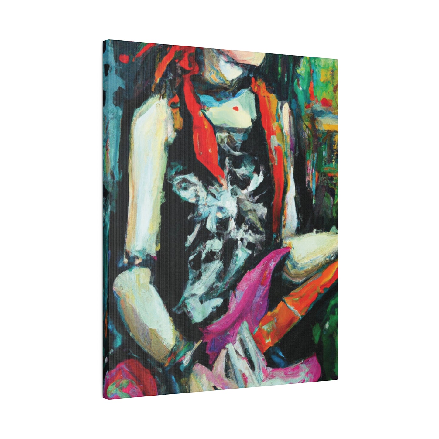 7134X - Rockstar Oil Painting Style Print | Poster | Home Decor | Wall Art | Music Art | Canvas