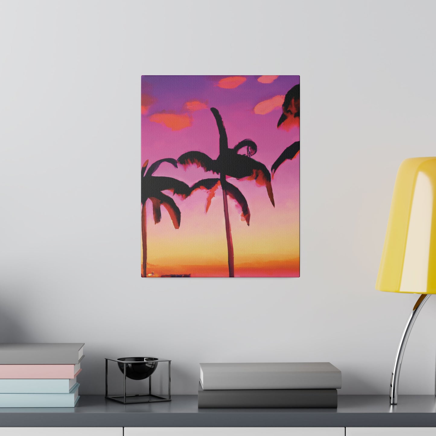 5426A - Miami Beach Sunset Painting Print | Miami | Beach | Sunset | Poster | Home Decor | Wall Art | Canvas