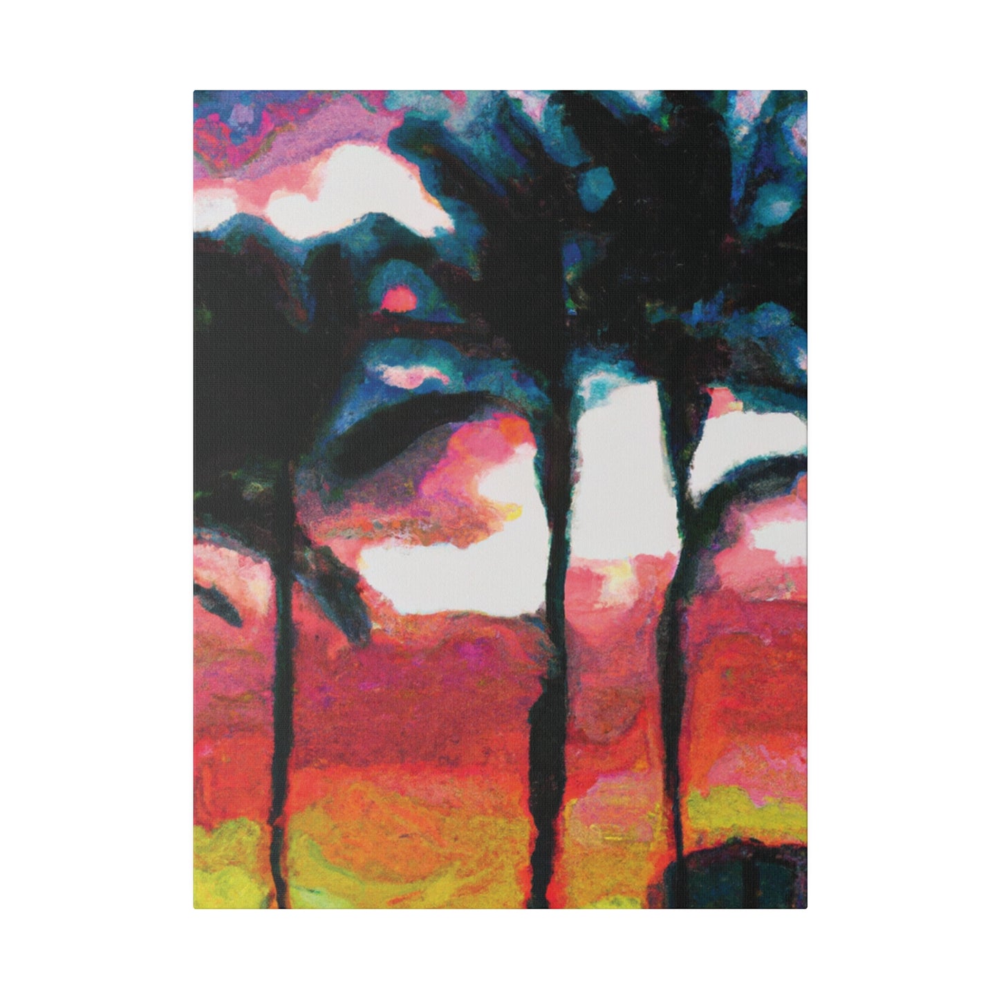 9677K - Miami Beach Sunset Painting Print | Miami | Beach | Sunset | Poster | Home Decor | Wall Art | Canvas