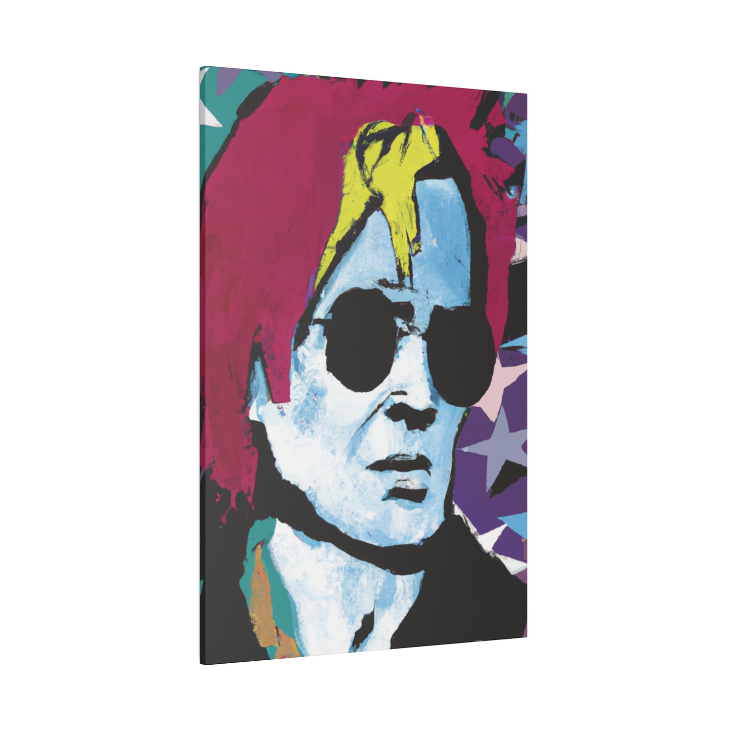 7157H - Rockstar Painting Print | Face | Abstract | Poster | Home Decor | Wall Art | Music Art | Canvas