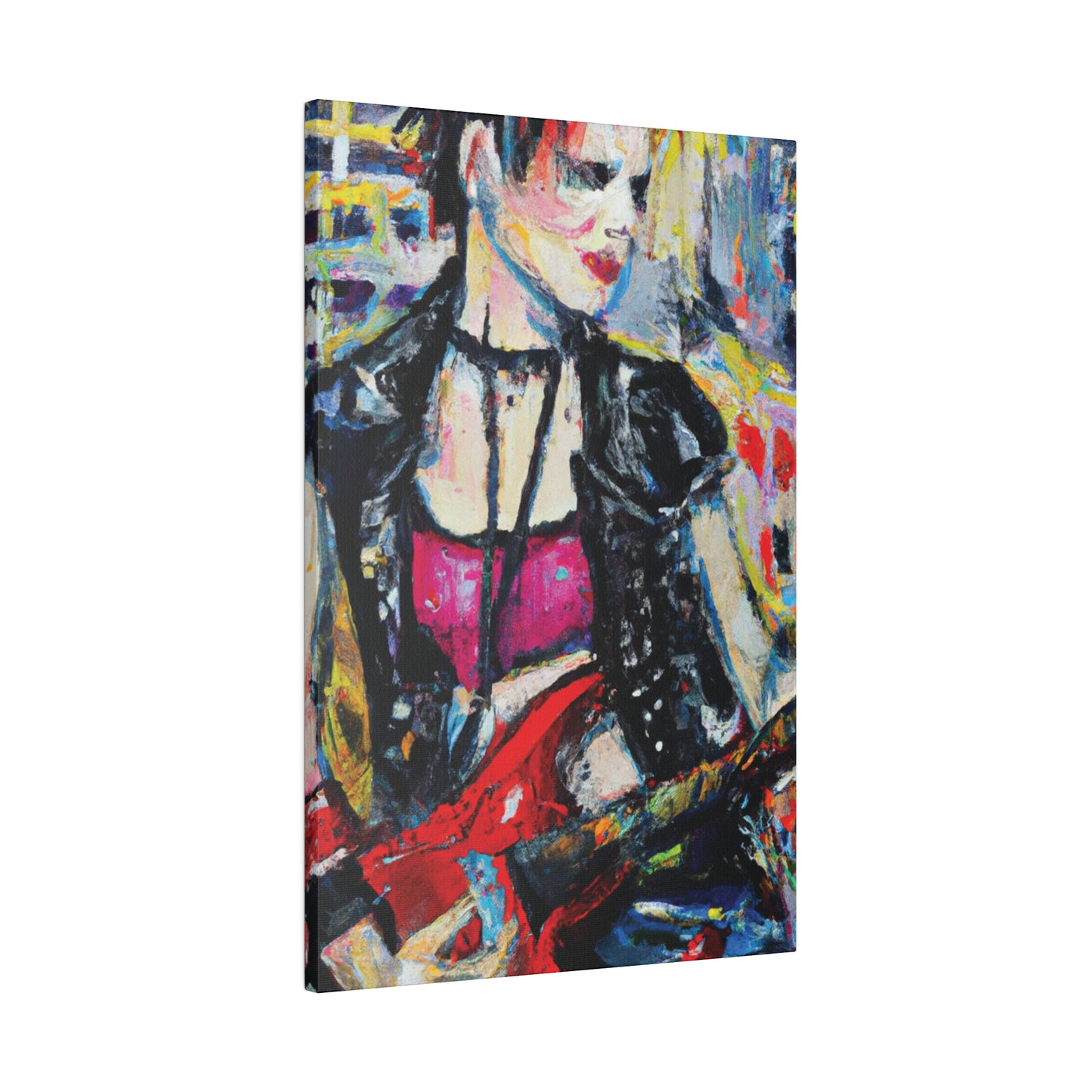 6167B - Rockstar Oil Painting Style Print | Poster | Home Decor | Wall Art | Music Art | Canvas