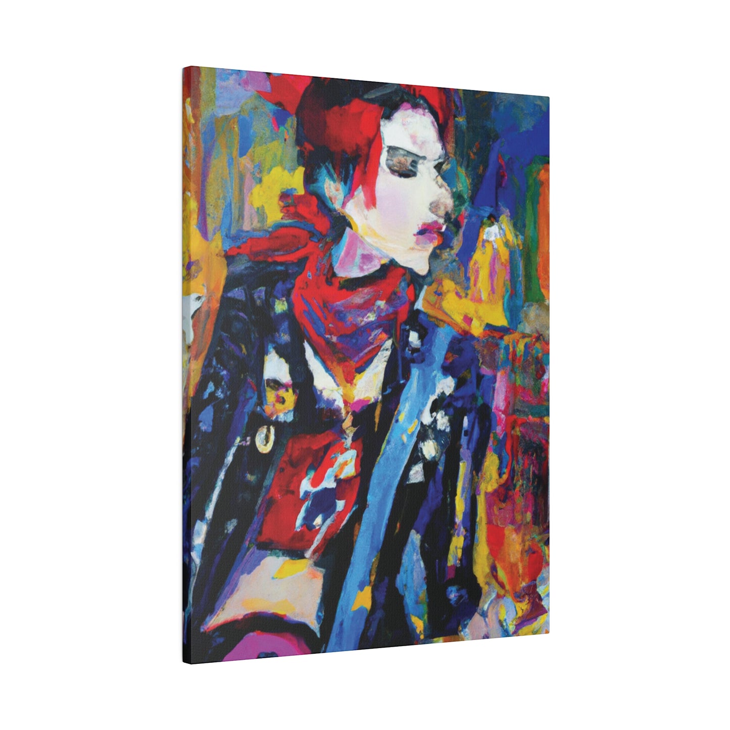 8996X - Rockstar Oil Painting Style Print | Poster | Home Decor | Wall Art | Music Art | Canvas