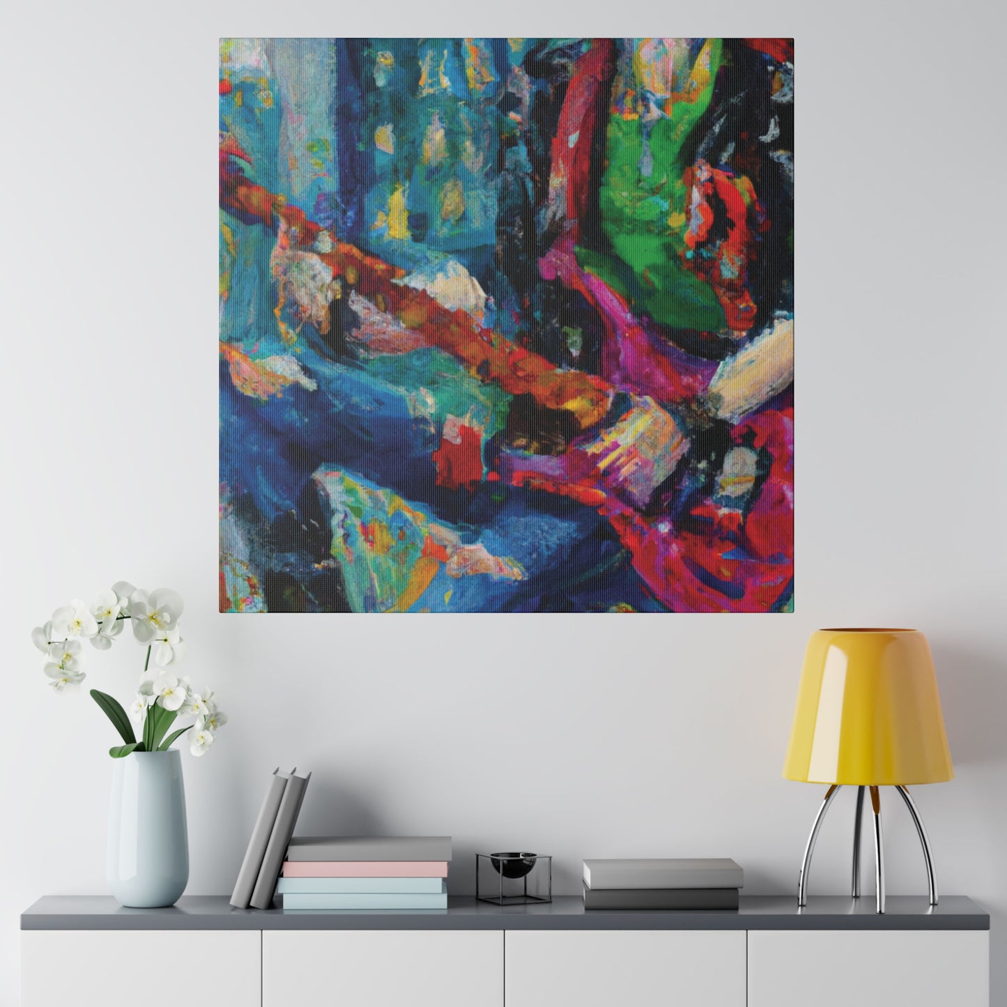 5937P - Rockstar Oil Painting Style Print | Poster | Home Decor | Wall Art | Music Art | Canvas