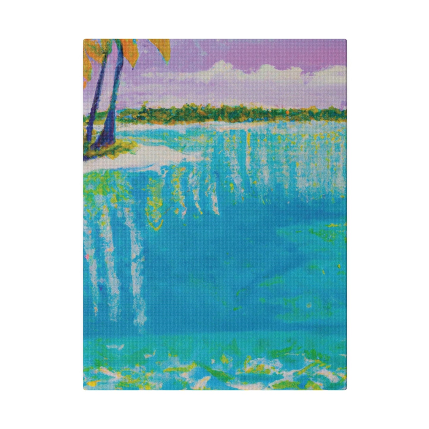 4568K - Bahamas Ocean Painting Print | Bahamas | Ocean | Beach | Poster | Home Decor | Wall Art | Canvas