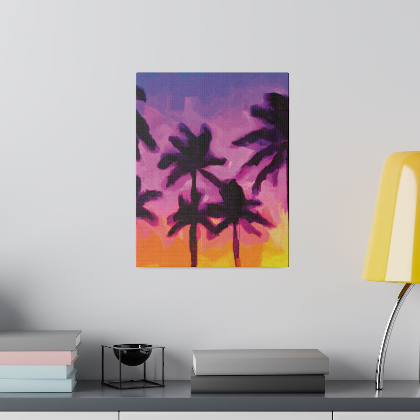 7395T - Miami Beach Sunset Painting Print | Miami | Beach | Sunset | Poster | Home Decor | Wall Art | Canvas