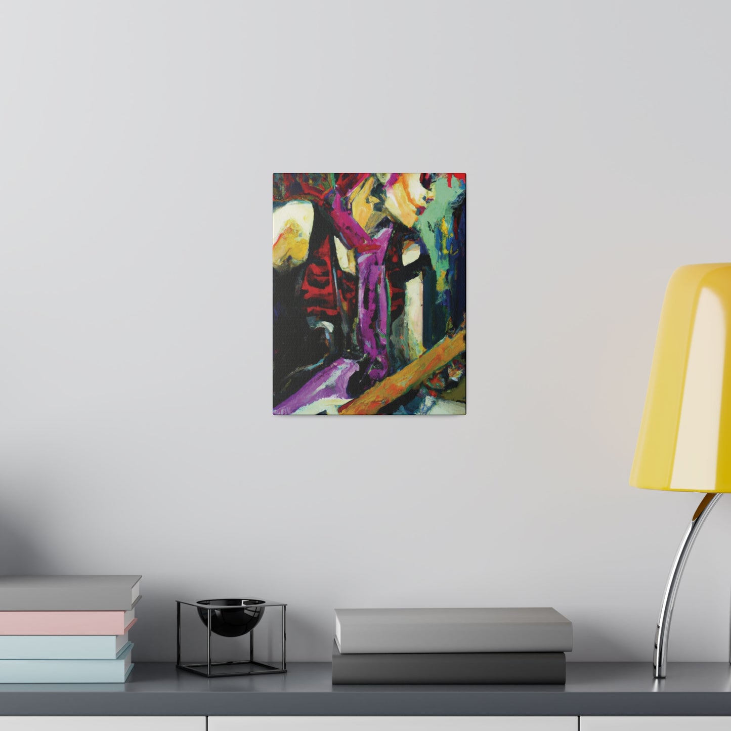 9704G - Rockstar Oil Painting Style Print | Poster | Home Decor | Wall Art | Music Art | Canvas