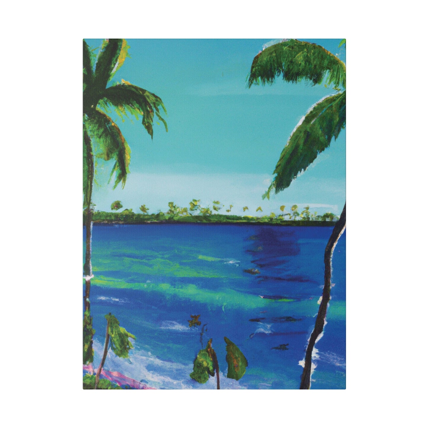 5491V - Bahamas Ocean Painting Print | Bahamas | Ocean | Beach | Poster | Home Decor | Wall Art | Canvas