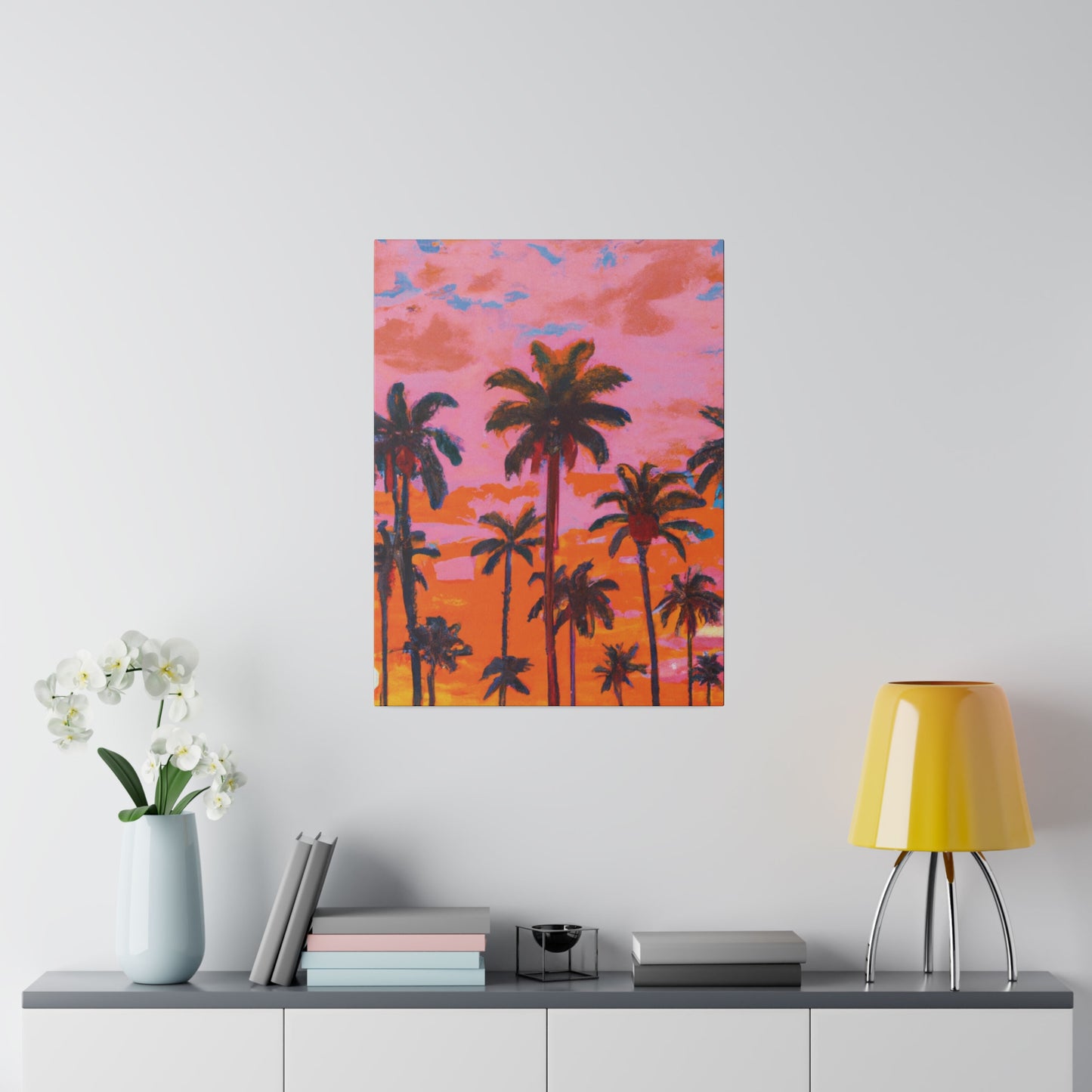 9385A - Miami Beach Sunset Painting Print | Miami | Beach | Sunset | Poster | Home Decor | Wall Art | Canvas