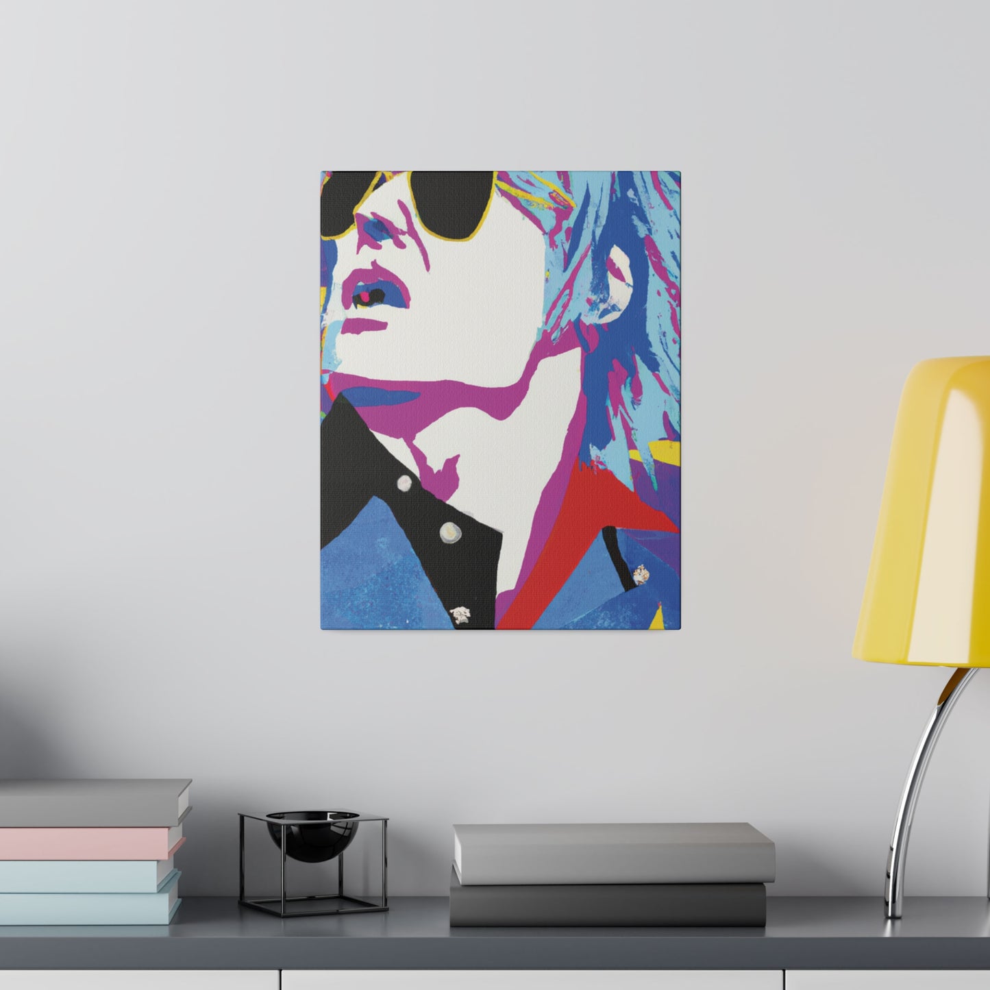 2808M - Rockstar Painting Print | Face | Abstract | Poster | Home Decor | Wall Art | Music Art | Canvas