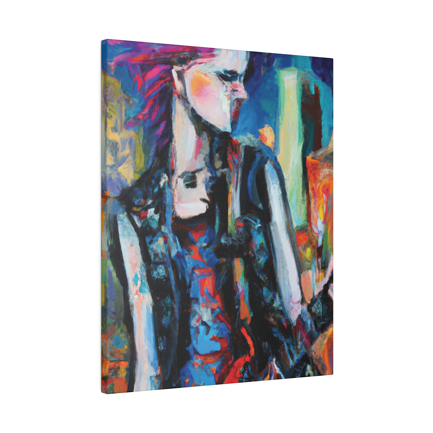 6491R - Rockstar Oil Painting Style Print | Poster | Home Decor | Wall Art | Music Art | Canvas