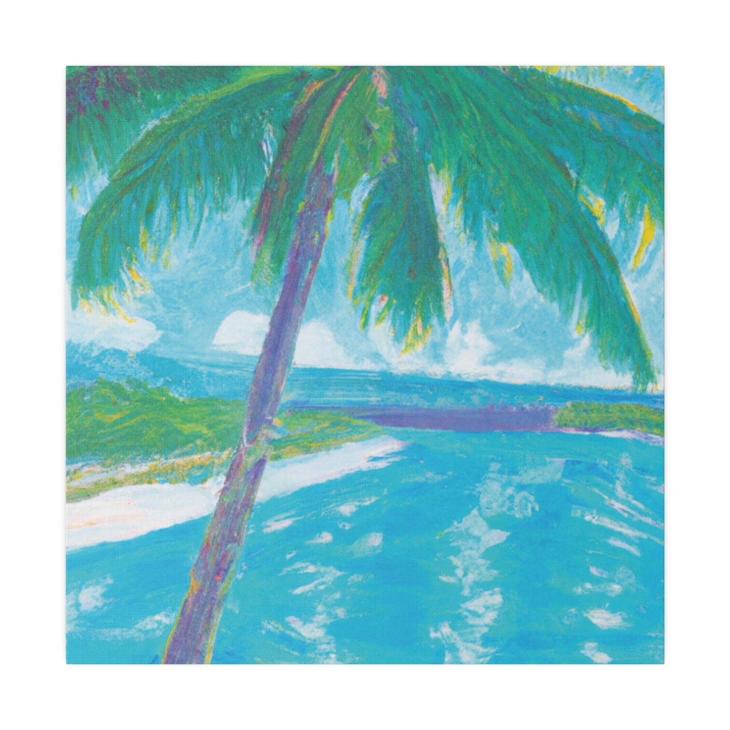 9252K - Bahamas Ocean Painting Print | Bahamas | Ocean | Beach | Poster | Home Decor | Wall Art | Canvas