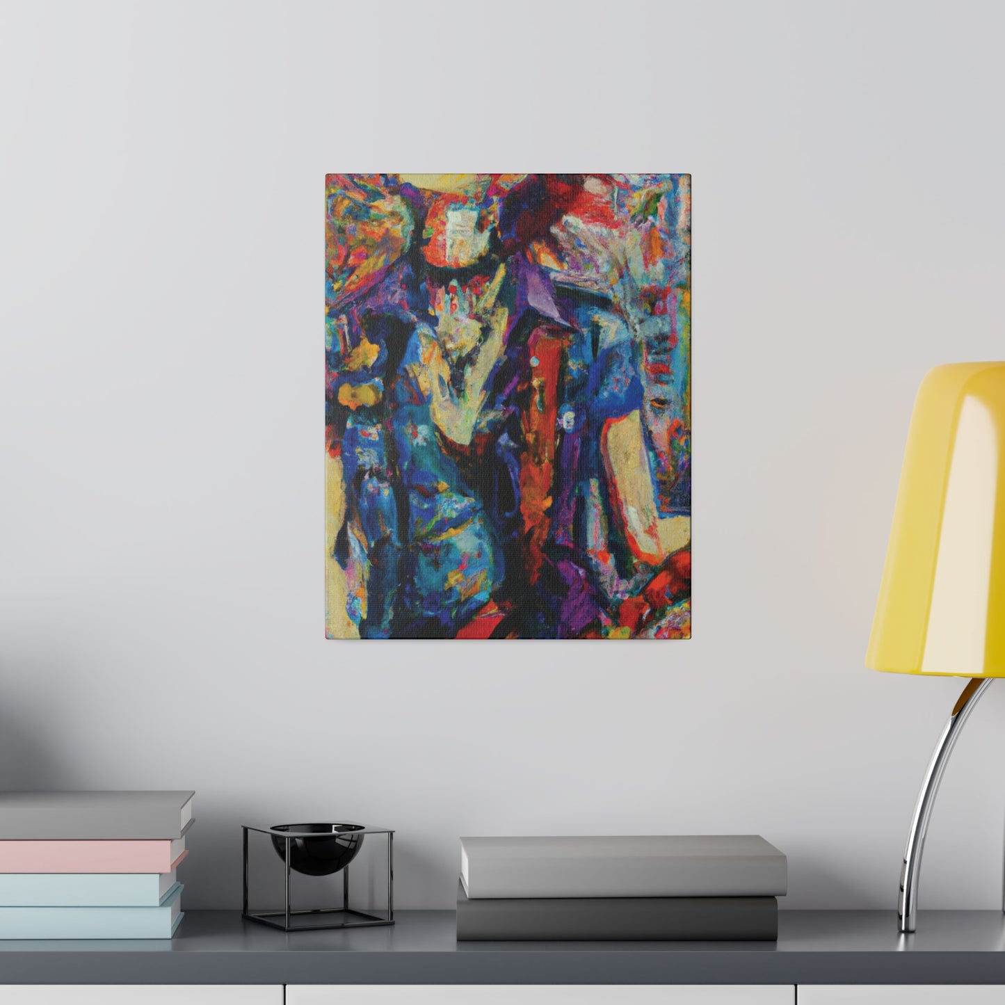 9667F - Rockstar Oil Painting Style Print | Poster | Home Decor | Wall Art | Music Art | Canvas