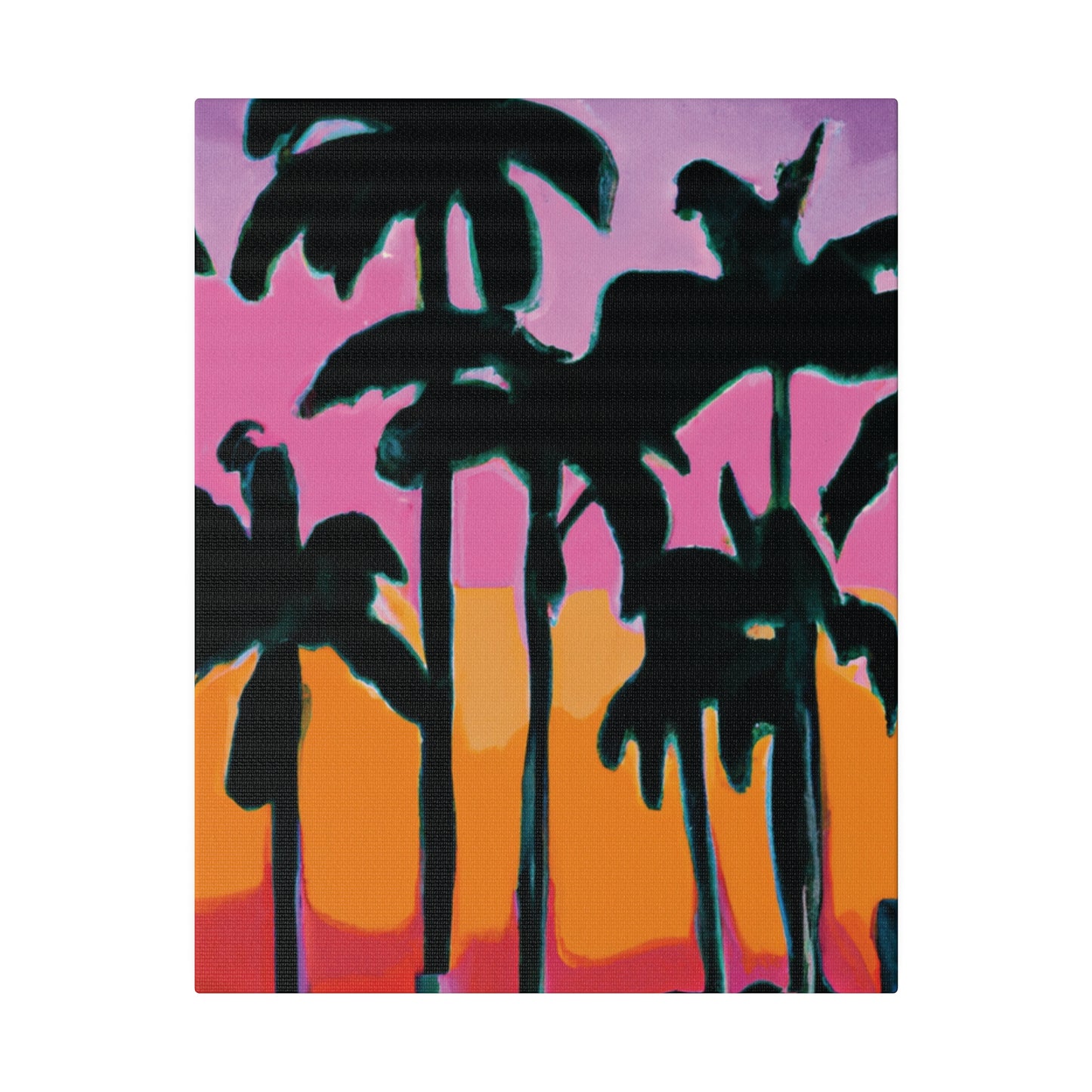 5108P - Miami Beach Sunset Painting Print | Miami | Beach | Sunset | Poster | Home Decor | Wall Art | Canvas