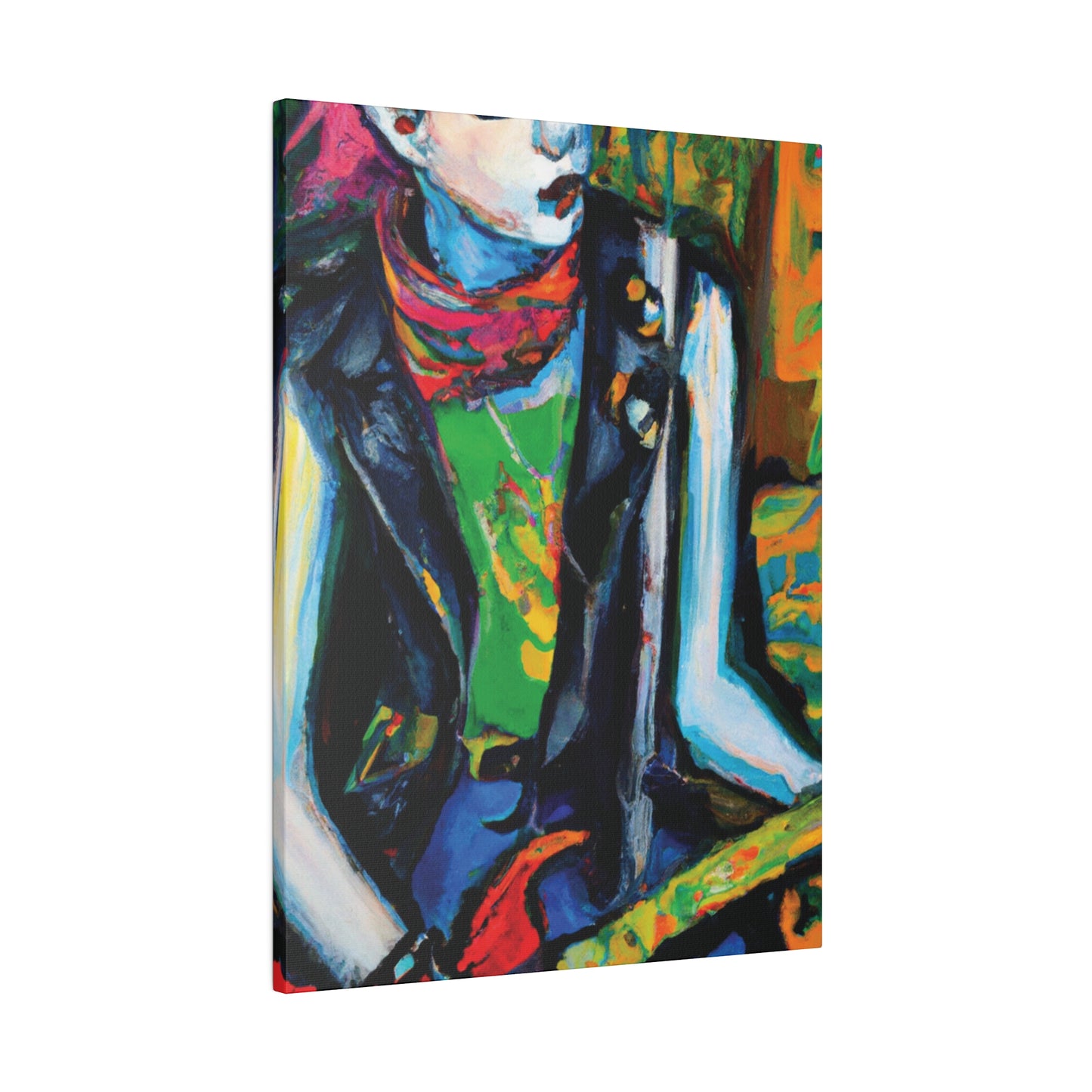 7893Q - Rockstar Oil Painting Style Print | Poster | Home Decor | Wall Art | Music Art | Canvas