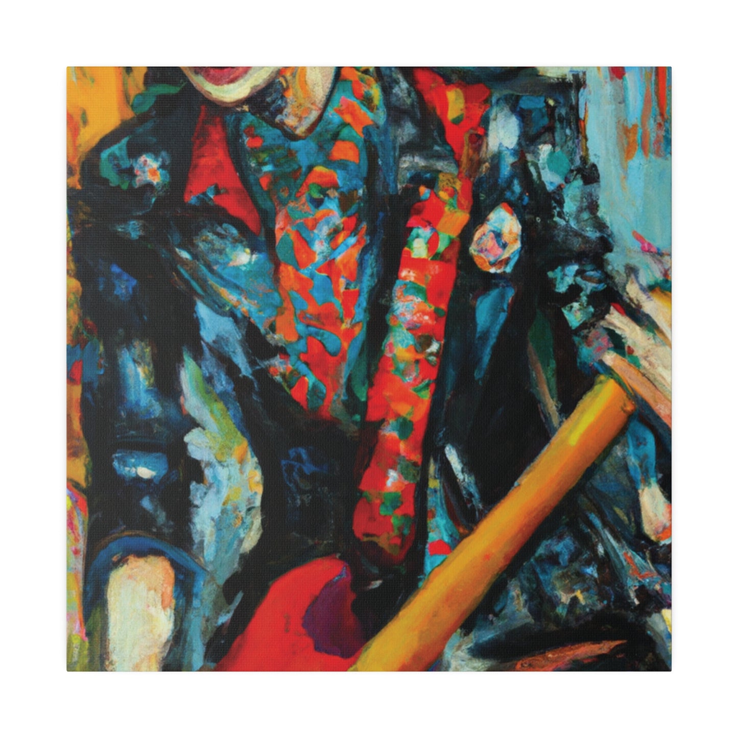 9697B - Rockstar Oil Painting Style Print | Poster | Home Decor | Wall Art | Music Art | Canvas