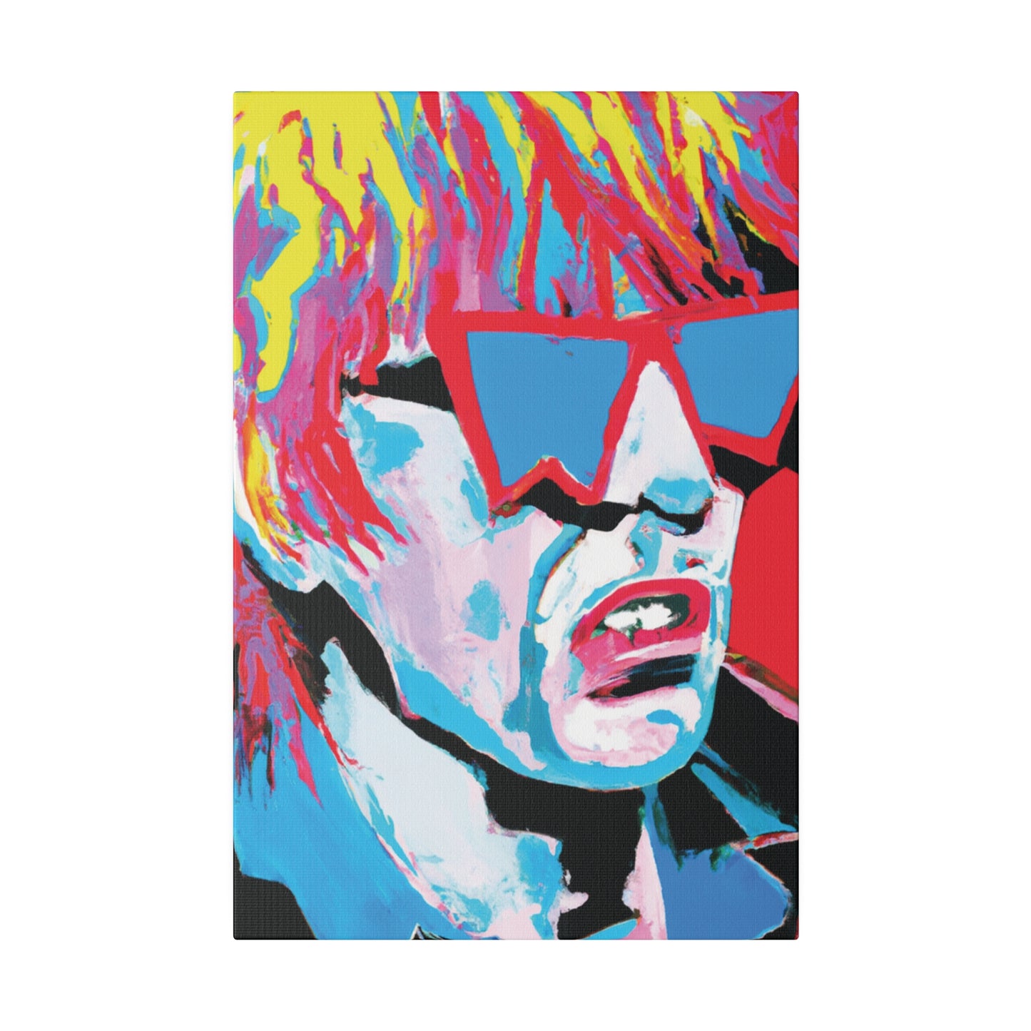 8517X - Rockstar Painting Print | Face | Abstract | Poster | Home Decor | Wall Art | Music Art | Canvas