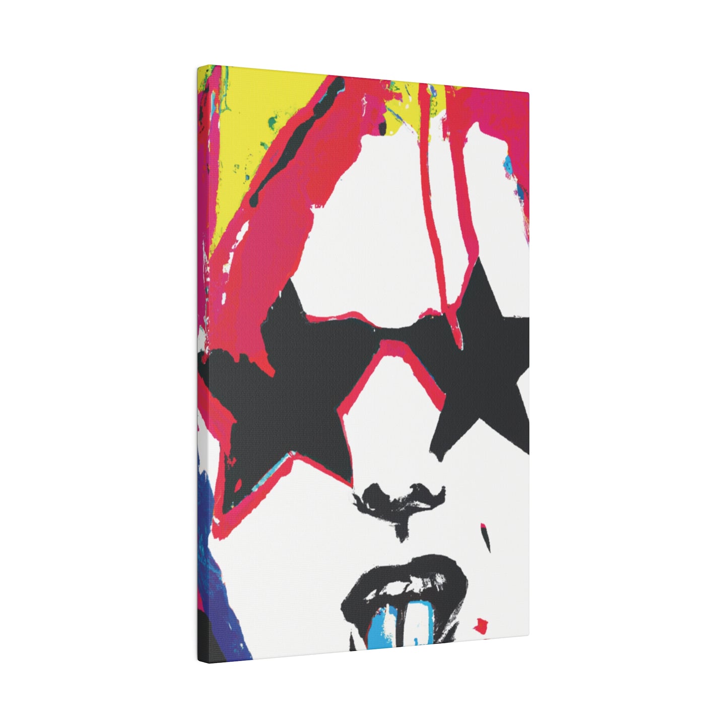 5681G - Rockstar Painting Print | Face | Abstract | Poster | Home Decor | Wall Art | Music Art | Canvas