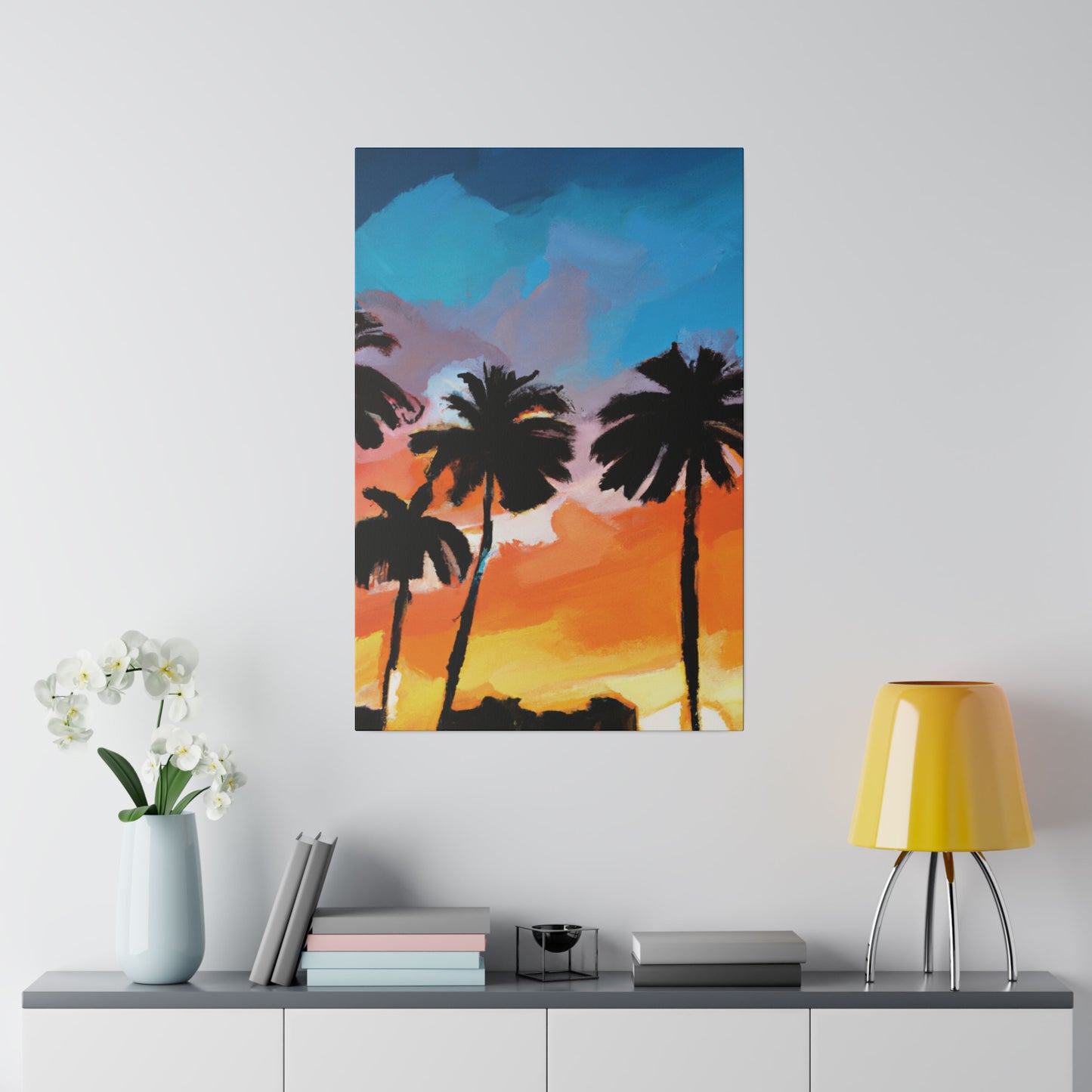 7010V - Miami Beach Sunset Painting Print | Miami | Beach | Sunset | Poster | Home Decor | Wall Art | Canvas