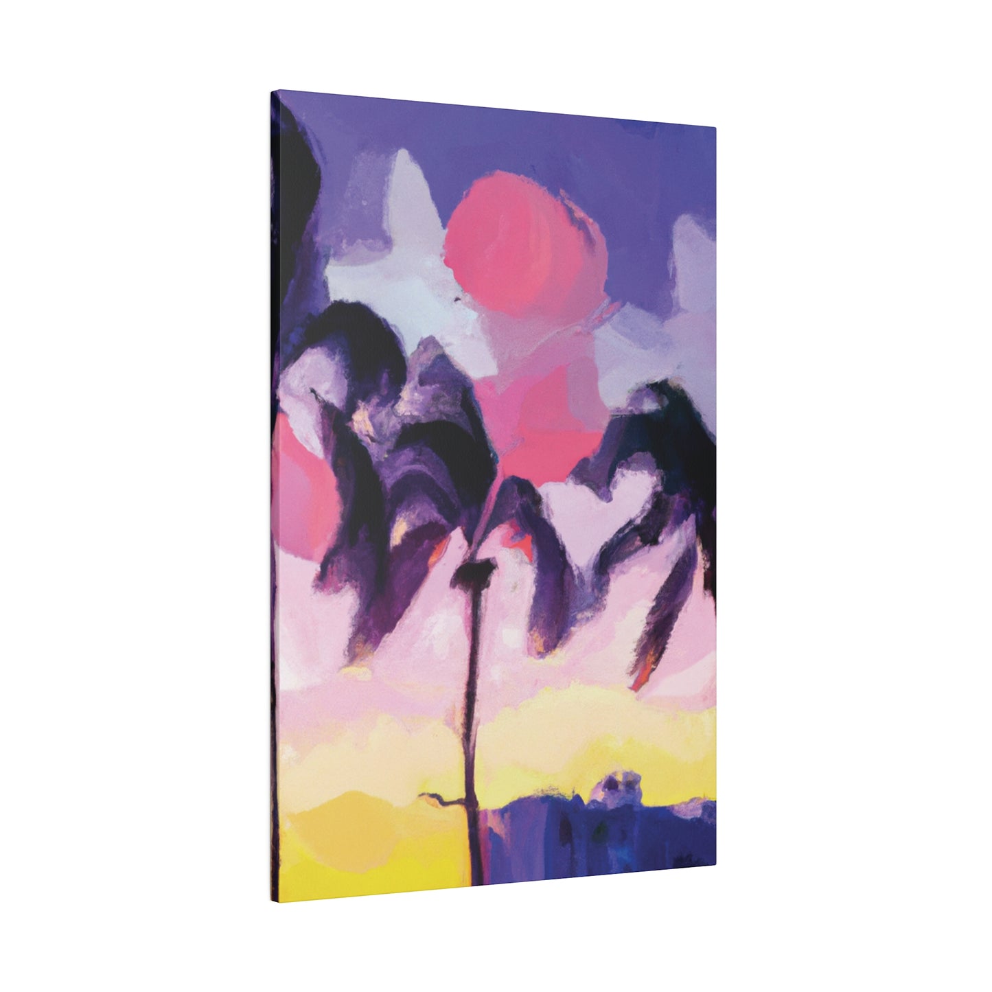 8189L - Miami Beach Sunset Painting Print | Miami | Beach | Sunset | Poster | Home Decor | Wall Art | Canvas