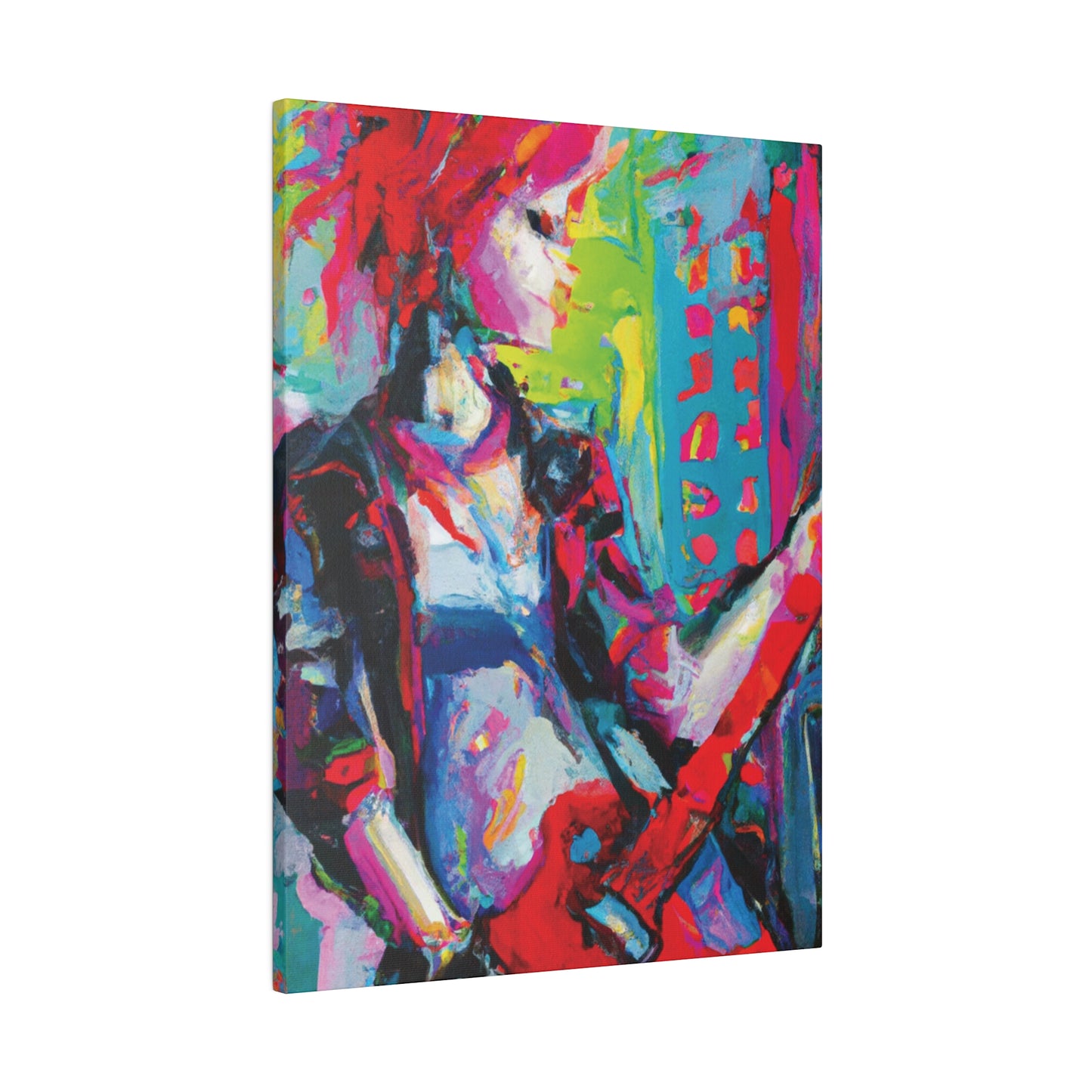 2177U - Rockstar Oil Painting Style Print | Poster | Home Decor | Wall Art | Music Art | Canvas