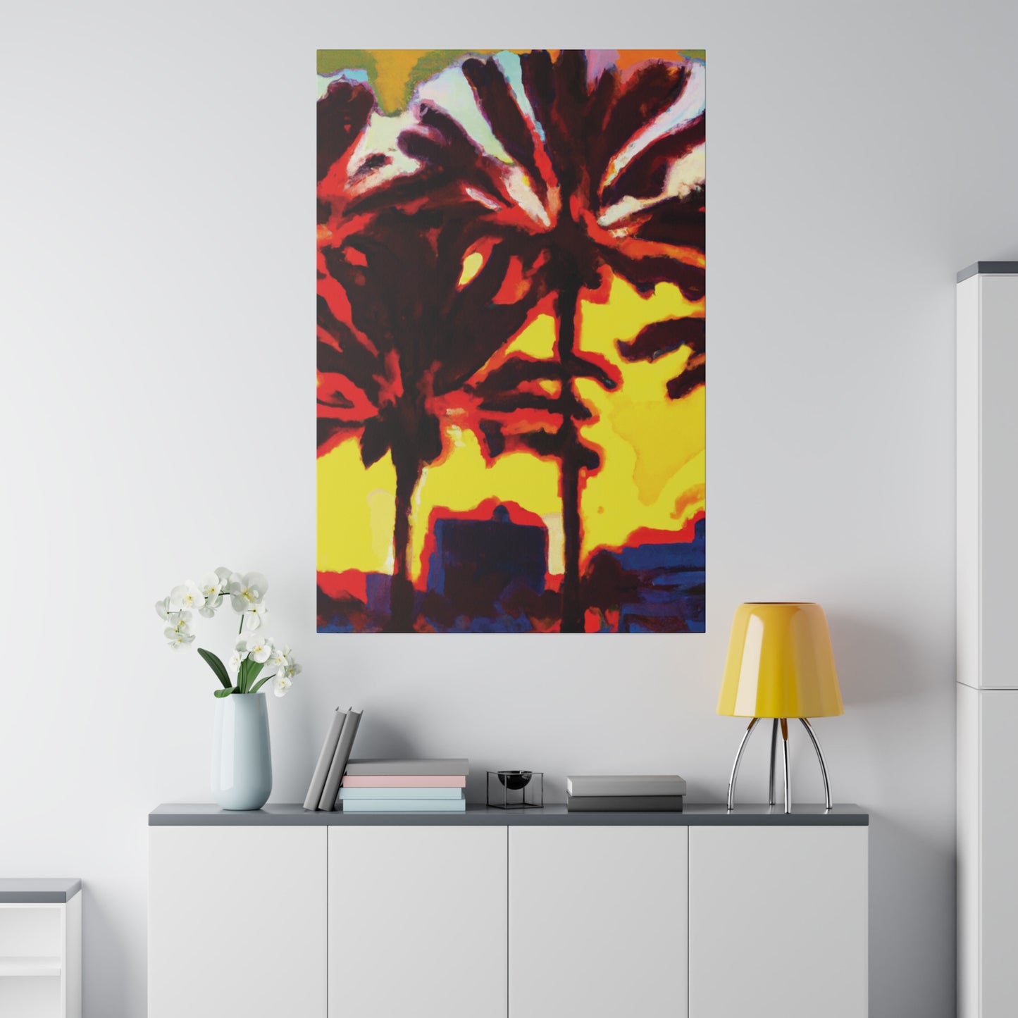 3133X - Miami Beach Sunset Painting Print | Miami | Beach | Sunset | Poster | Home Decor | Wall Art | Canvas