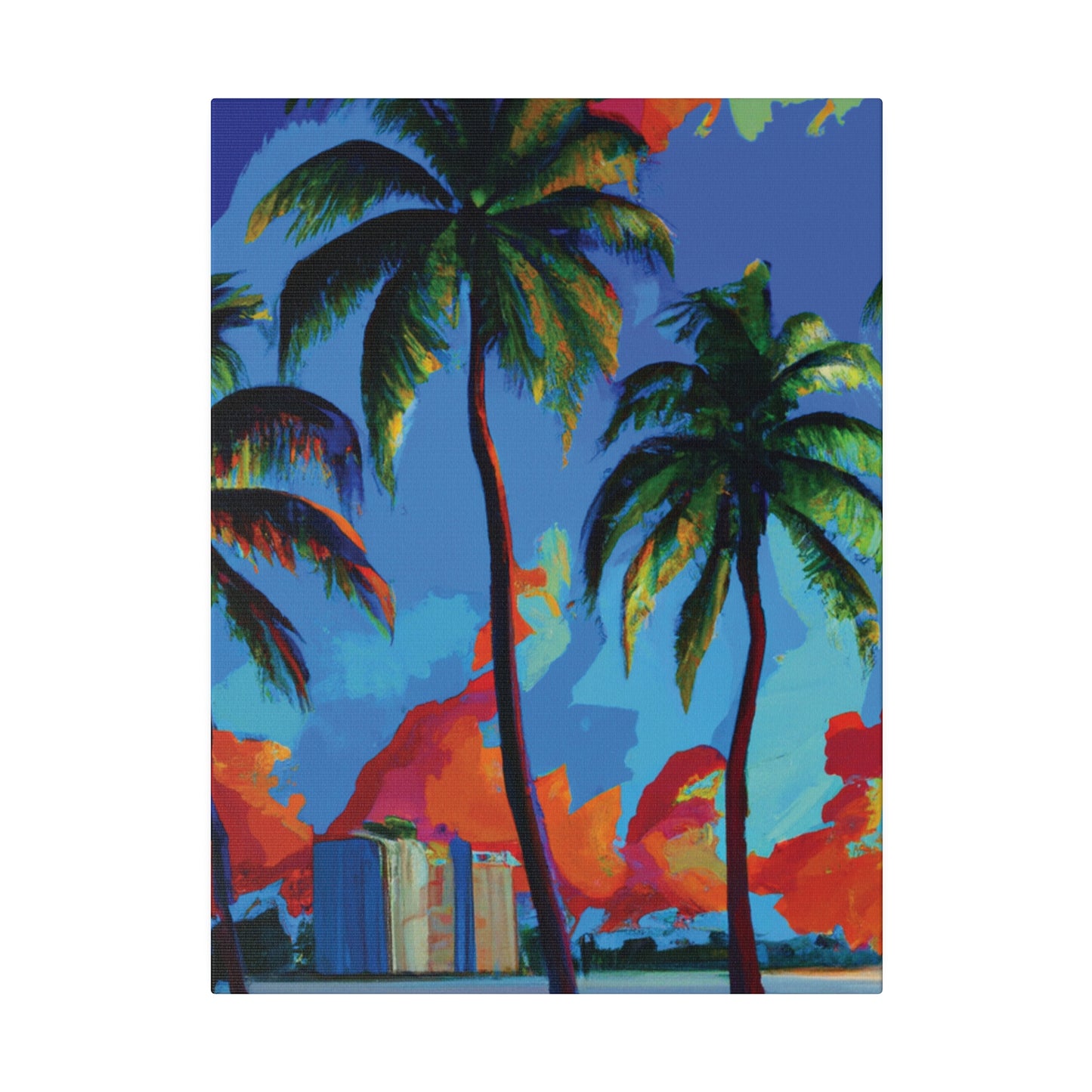 7382G - Miami Beach Sunset Painting Print | Miami | Beach | Sunset | Poster | Home Decor | Wall Art | Canvas