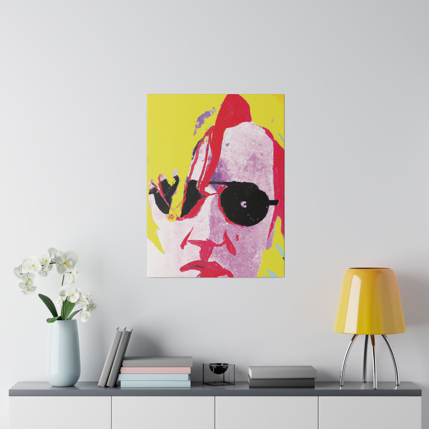 5921U - Rockstar Painting Print | Face | Abstract | Poster | Home Decor | Wall Art | Music Art | Canvas