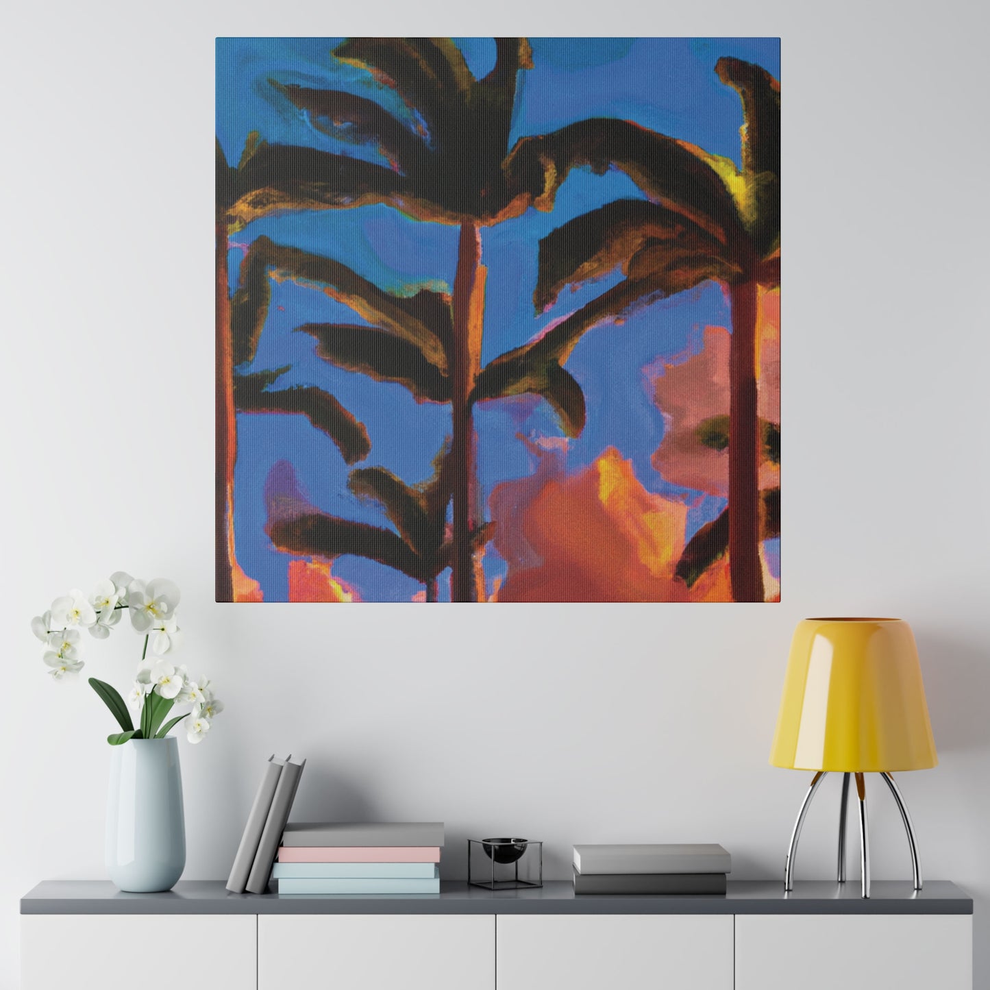 4464U - Miami Beach Sunset Painting Print | Miami | Beach | Sunset | Poster | Home Decor | Wall Art | Canvas