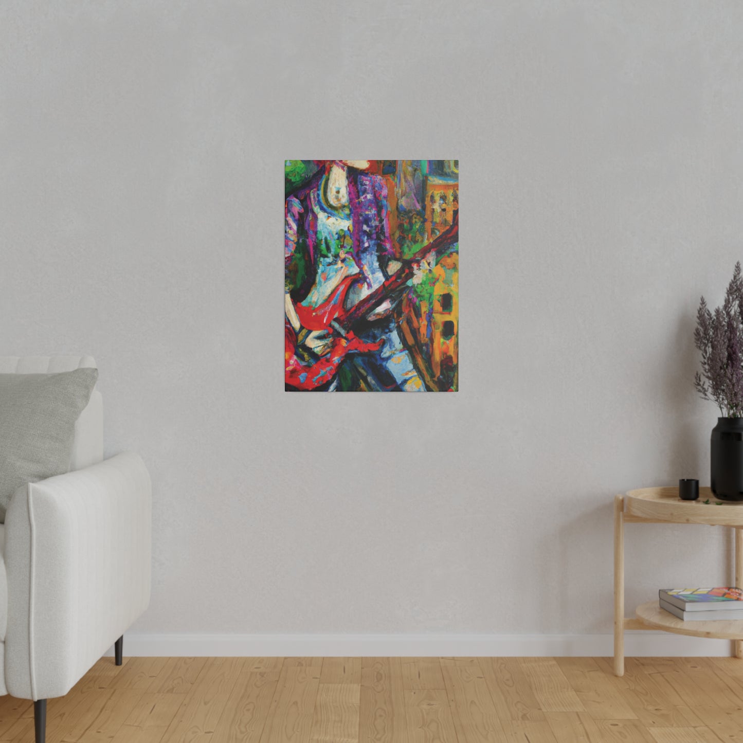 8263J - Rockstar Oil Painting Style Print | Poster | Home Decor | Wall Art | Music Art | Canvas