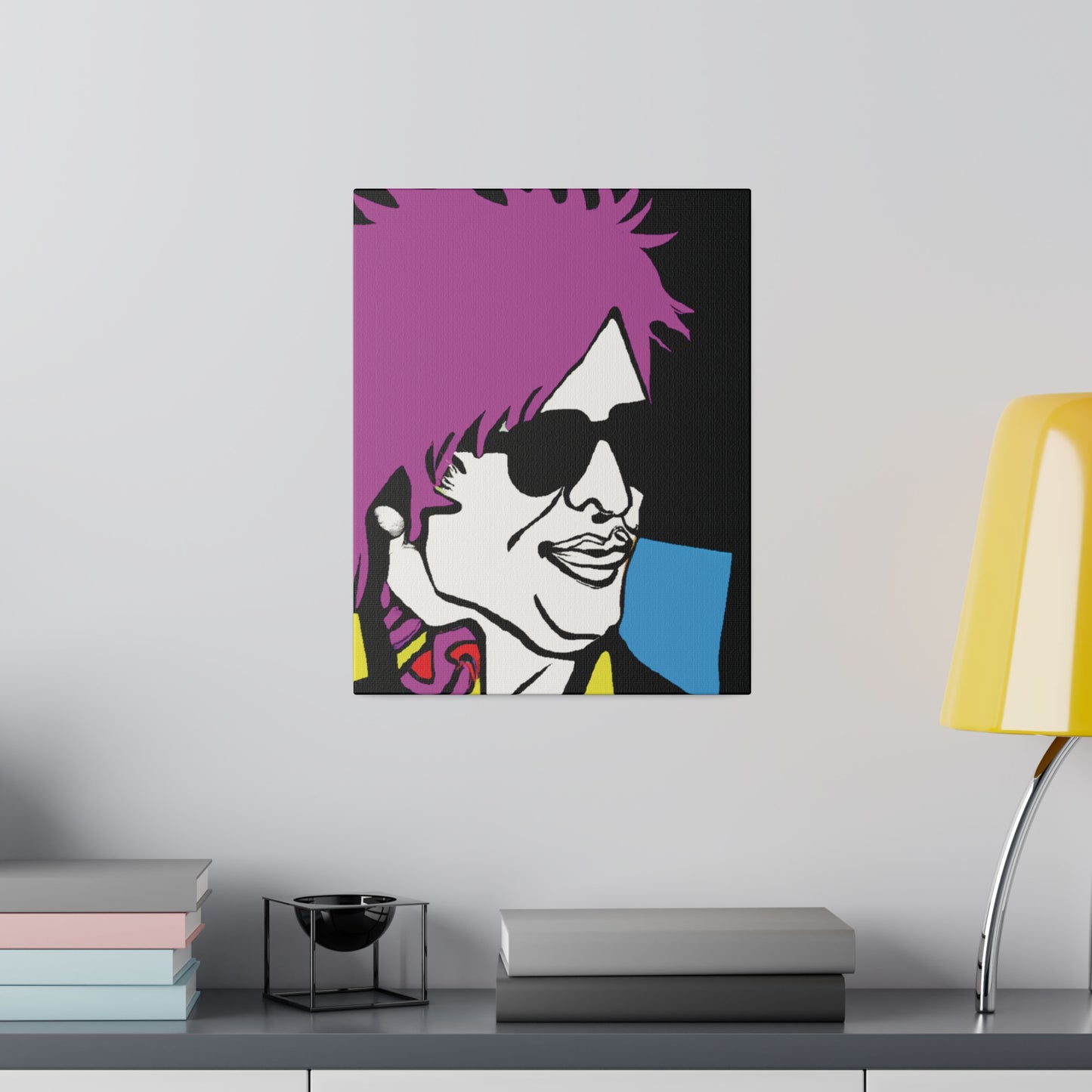 5182H - Rockstar Painting Print | Face | Abstract | Poster | Home Decor | Wall Art | Music Art | Canvas