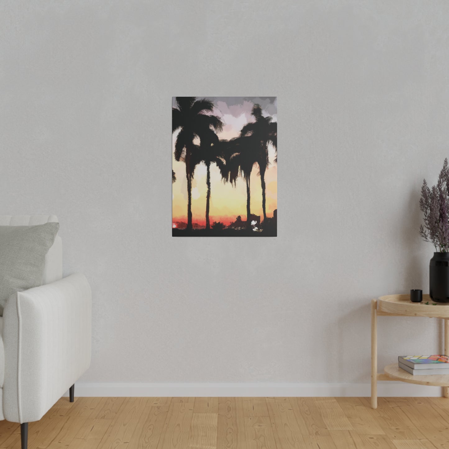 4763J - Miami Beach Sunset Painting Print | Miami | Beach | Sunset | Poster | Home Decor | Wall Art | Canvas