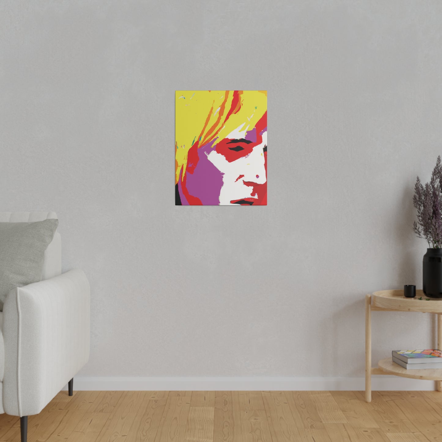 175X - Rockstar Painting Print | Face | Abstract | Poster | Home Decor | Wall Art | Music Art | Canvas