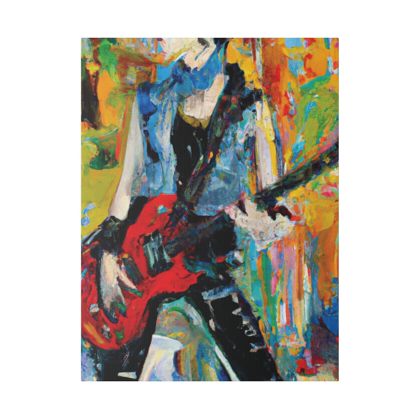 4721P - Rockstar Oil Painting Style Print | Poster | Home Decor | Wall Art | Music Art | Canvas
