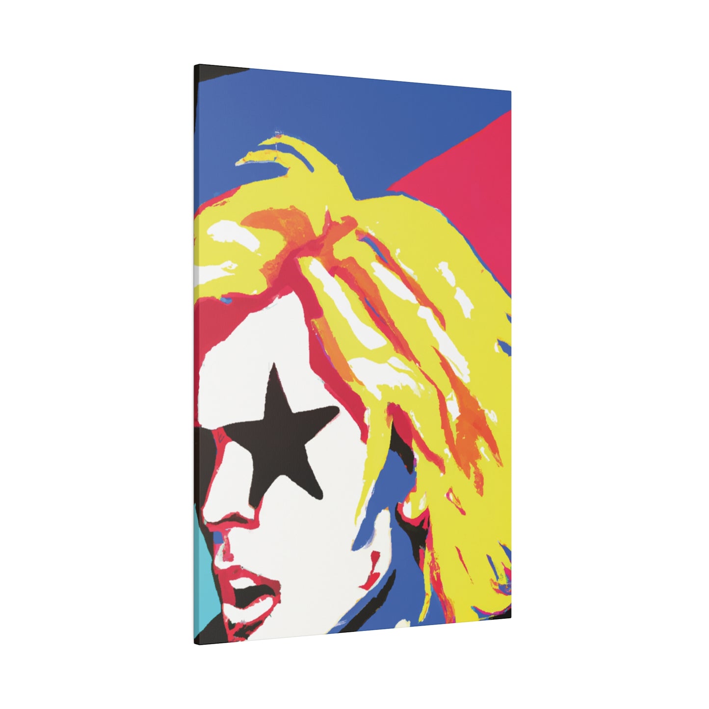 5402P - Rockstar Painting Print | Face | Abstract | Poster | Home Decor | Wall Art | Music Art | Canvas