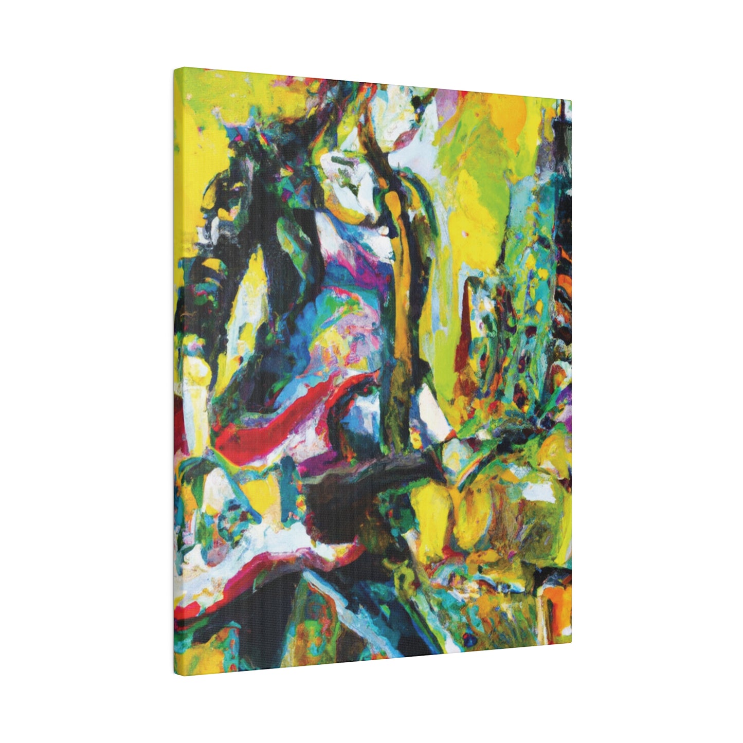 3274Y - Rockstar Oil Painting Style Print | Poster | Home Decor | Wall Art | Music Art | Canvas