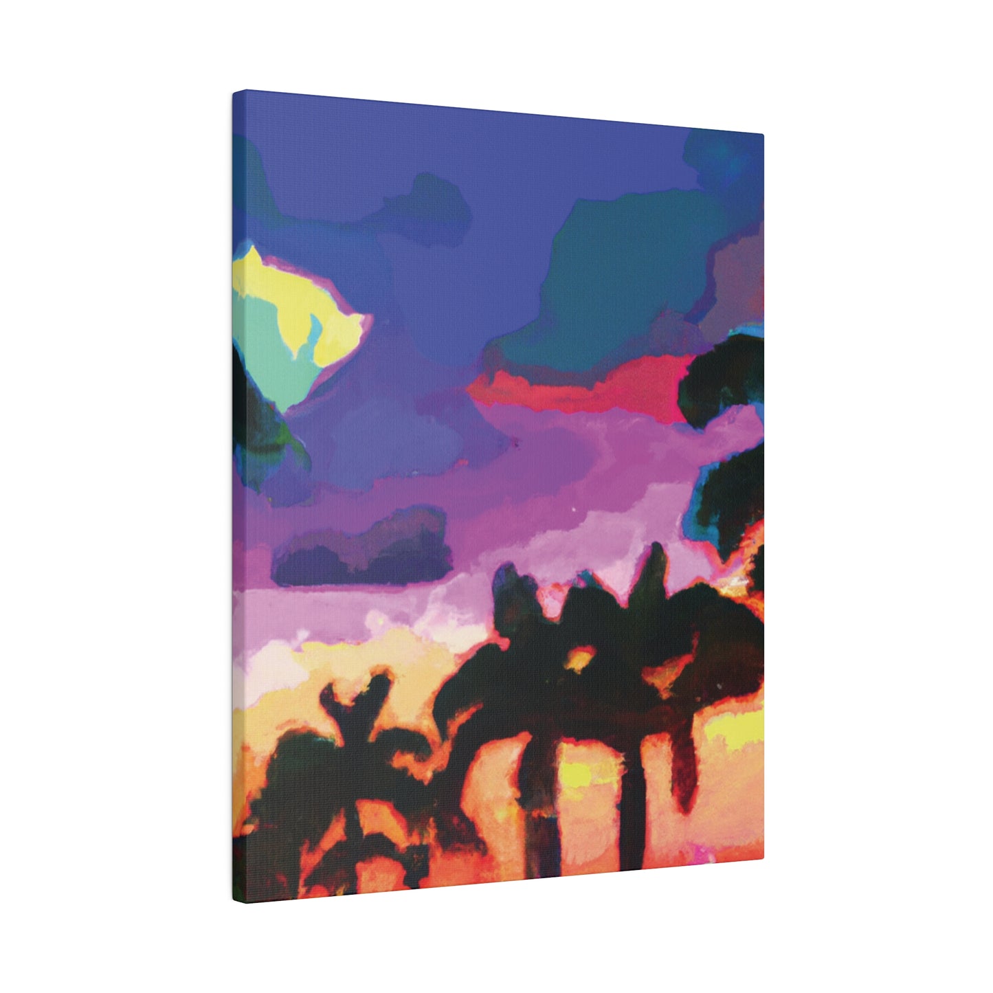 2520H - Miami Beach Sunset Painting Print | Miami | Beach | Sunset | Poster | Home Decor | Wall Art | Canvas