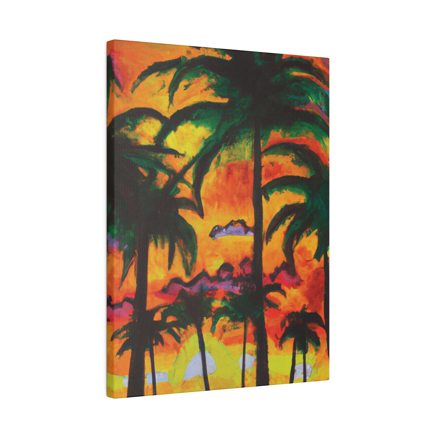 5820T - Miami Beach Sunset Painting Print | Miami | Beach | Sunset | Poster | Home Decor | Wall Art | Canvas